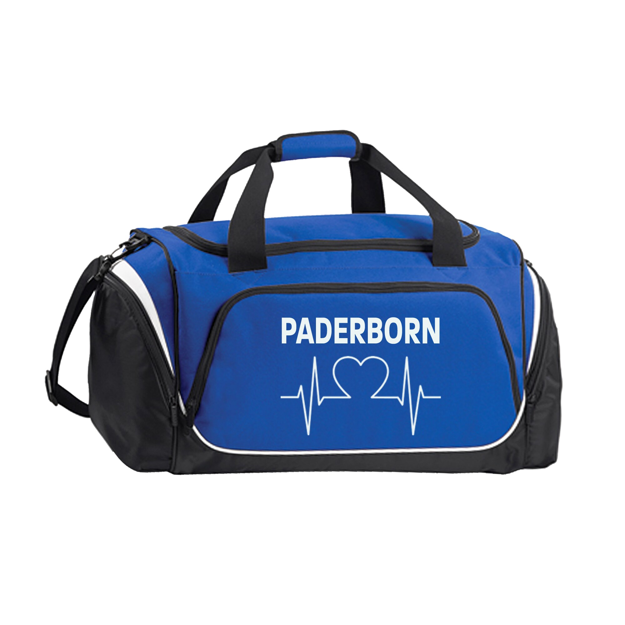 multifanshop Sporttasche - Paderborn - Herzschlag - Druck wei&szlig; - Tasche - Bild 1