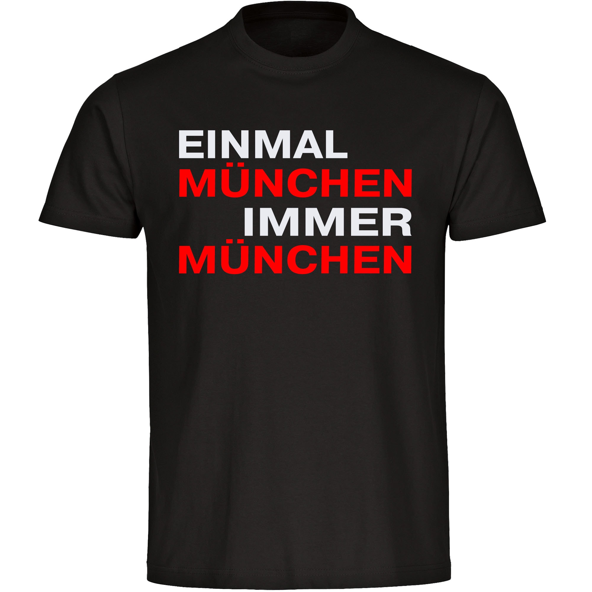 multifanshop Kinder T-Shirt - M&uuml;nchen rot - Einmal Immer - Druck rot - Kind - Bild 1