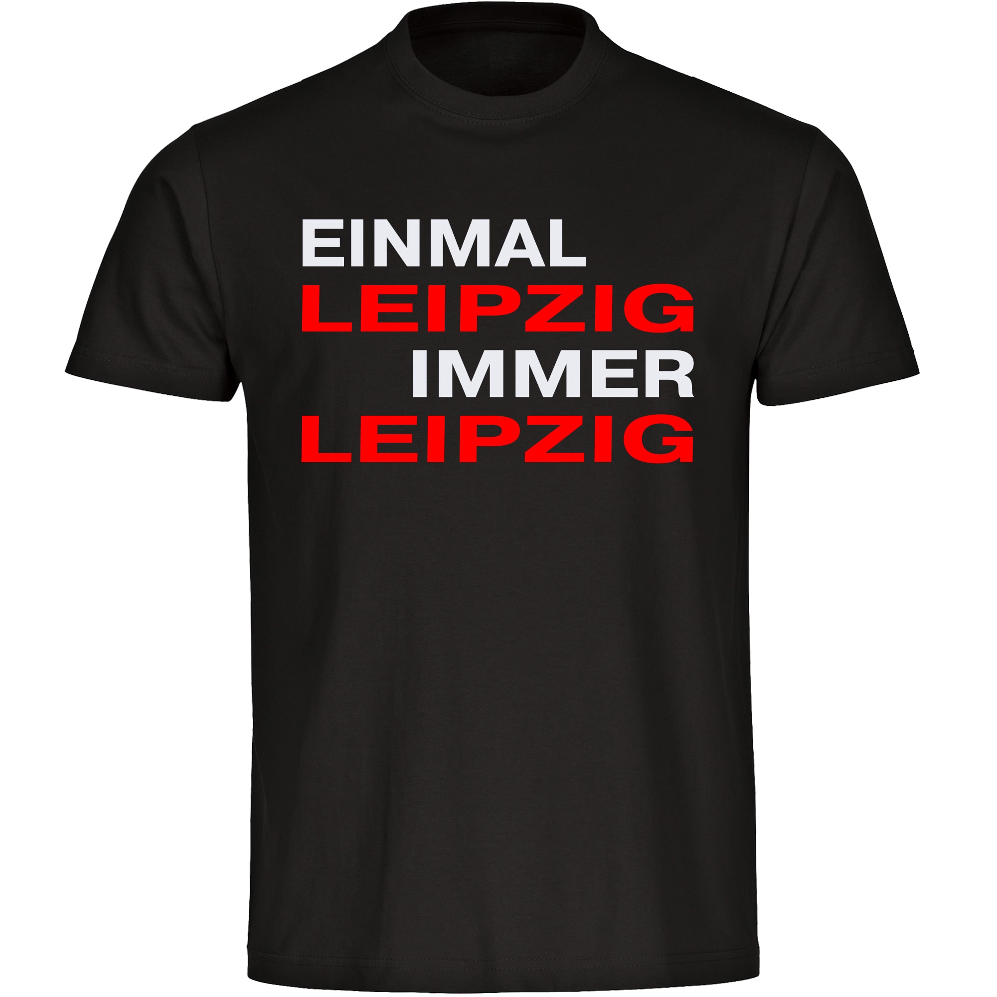 multifanshop Herren T-Shirt - Leipzig - Einmal Immer - Druck rot - M&auml;nner - Bild 1