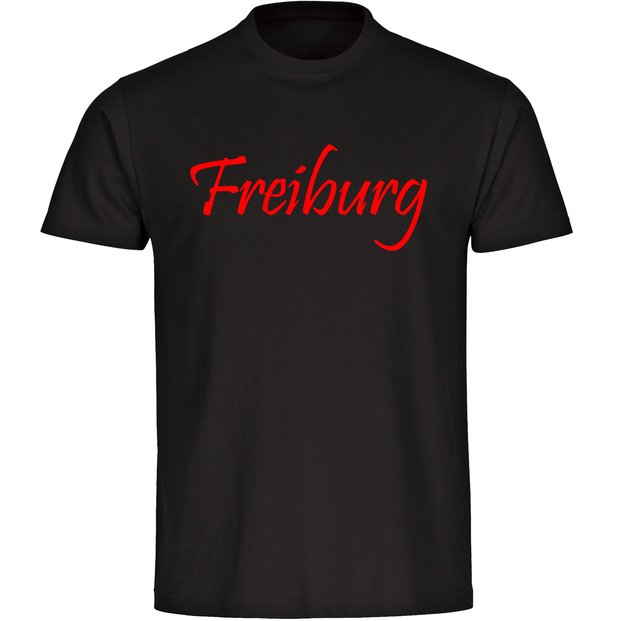 multifanshop Kinder T-Shirt - Freiburg - Schriftzug - Druck rot - Kind - Bild 1