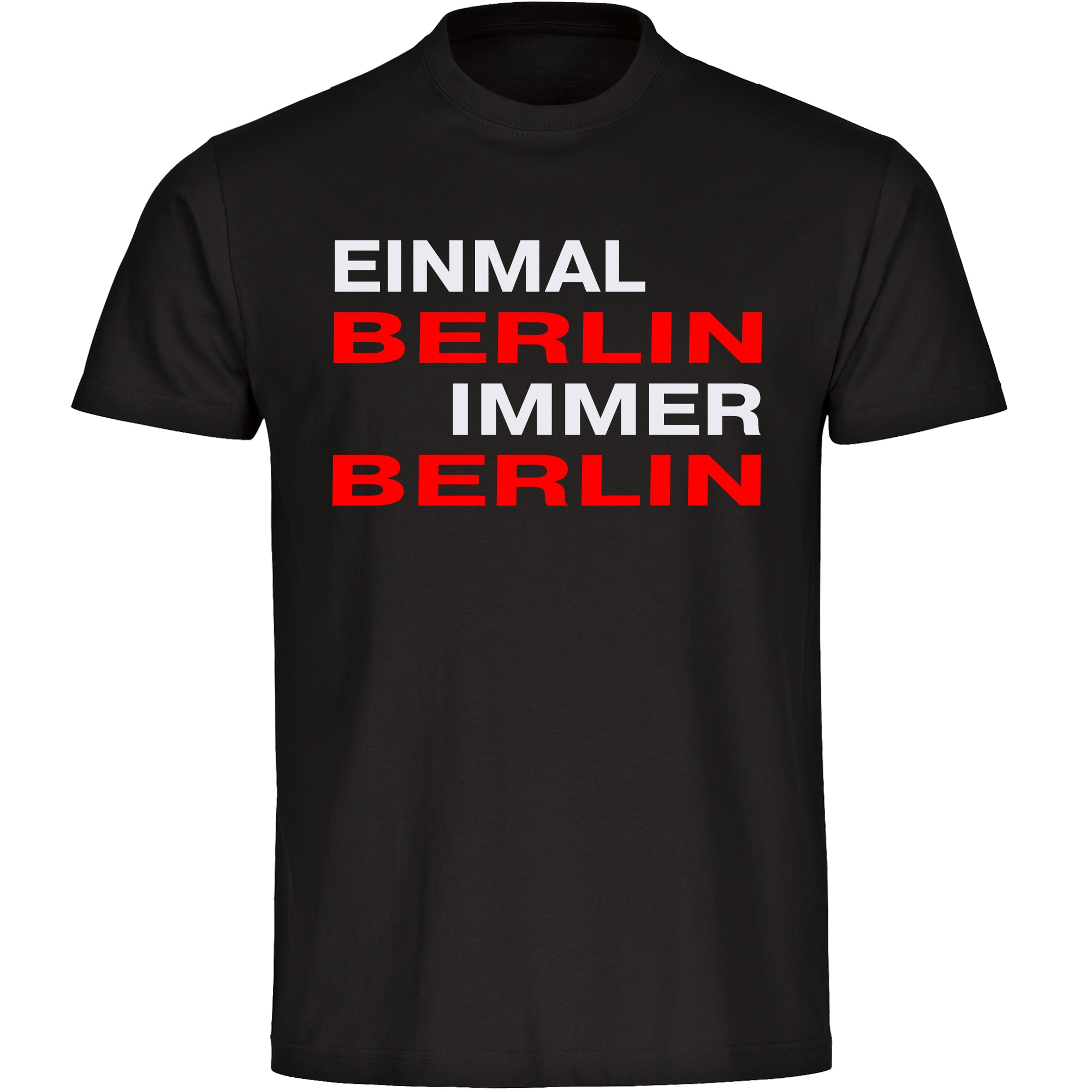 multifanshop Herren T-Shirt - Berlin rot - Einmal Immer - Druck rot - M&auml;nner - Bild 1