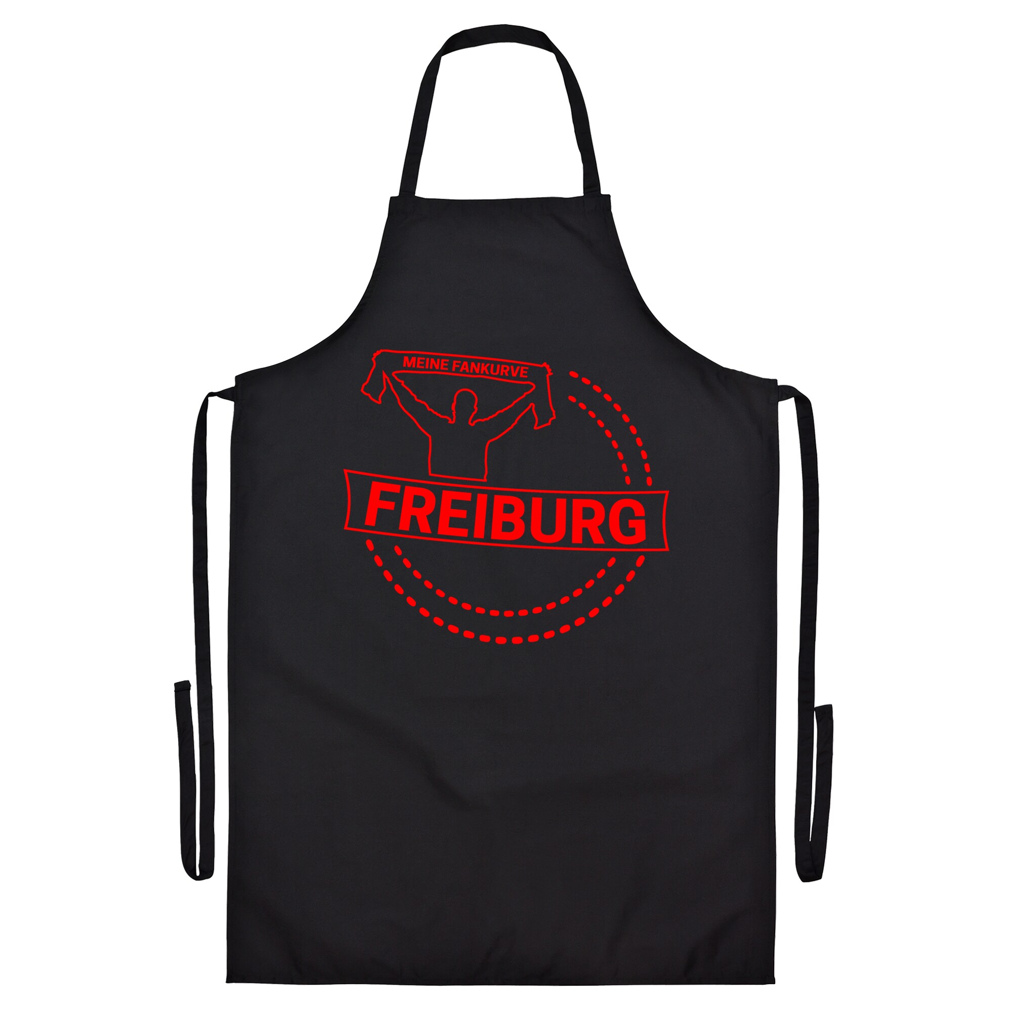 multifanshop Grillsch&uuml;rze - Freiburg - Meine Fankurve - Druck rot - Sch&uuml;rze - Bild 1