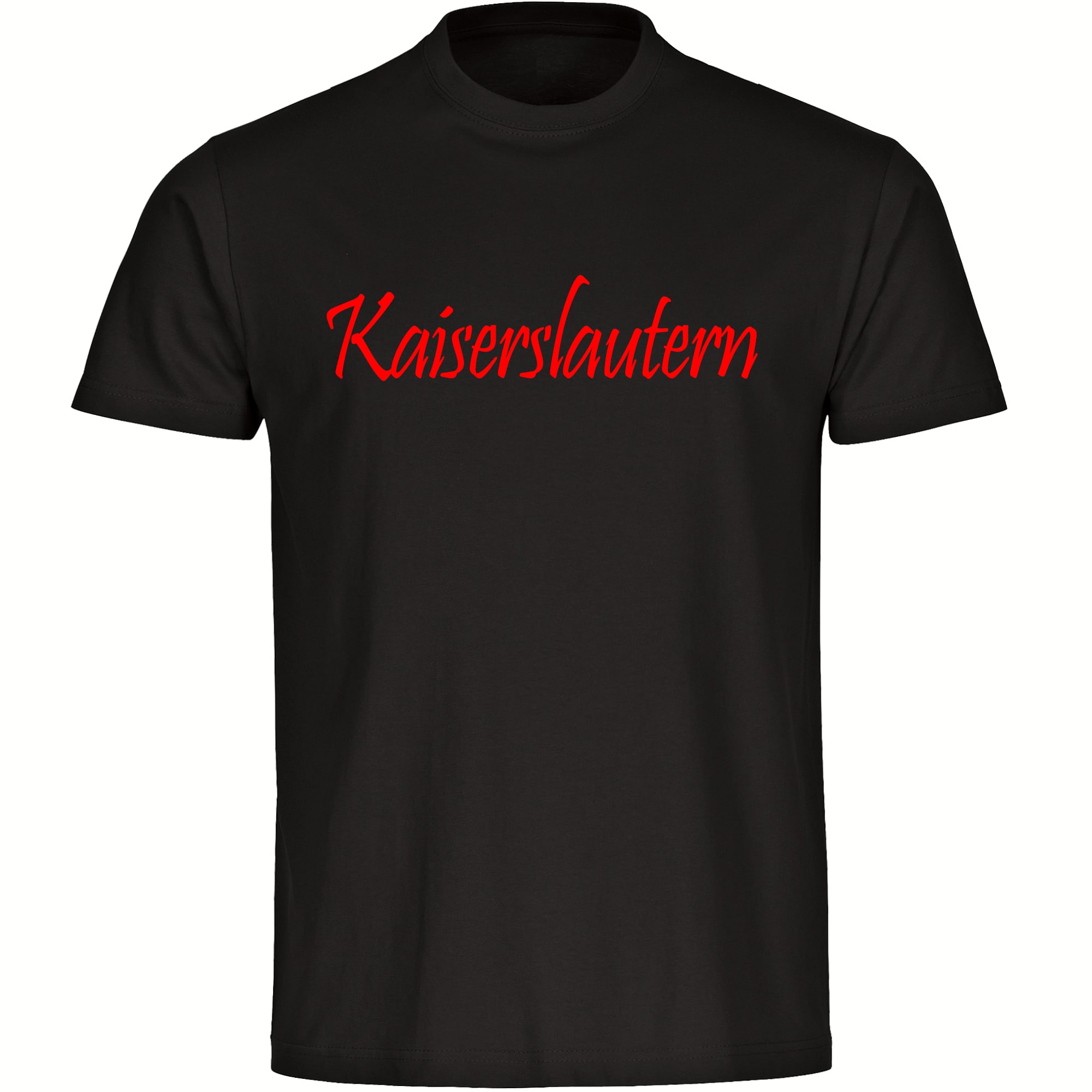 multifanshop Herren T-Shirt - Kaiserslautern - Schriftzug - Druck rot - M&auml;nner - Bild 1