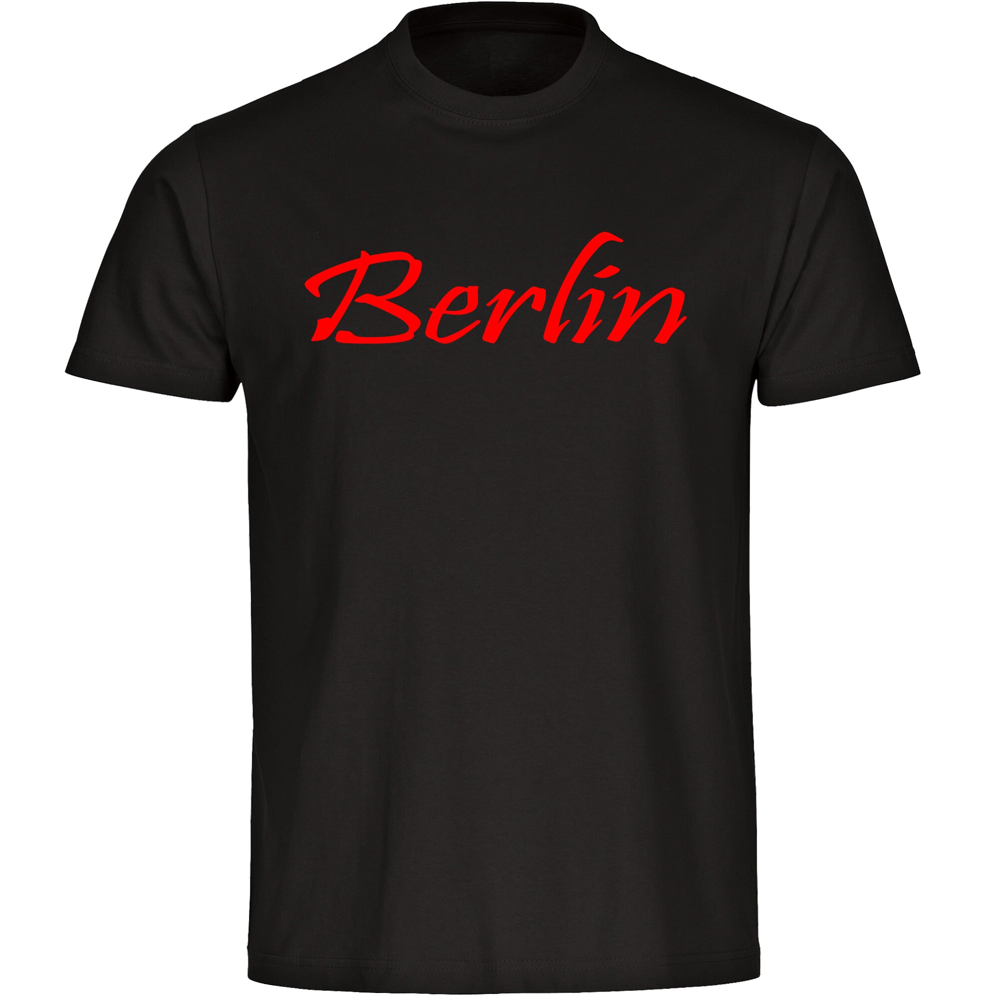 multifanshop Herren T-Shirt - Berlin rot - Schriftzug - Druck rot - M&auml;nner - Bild 1