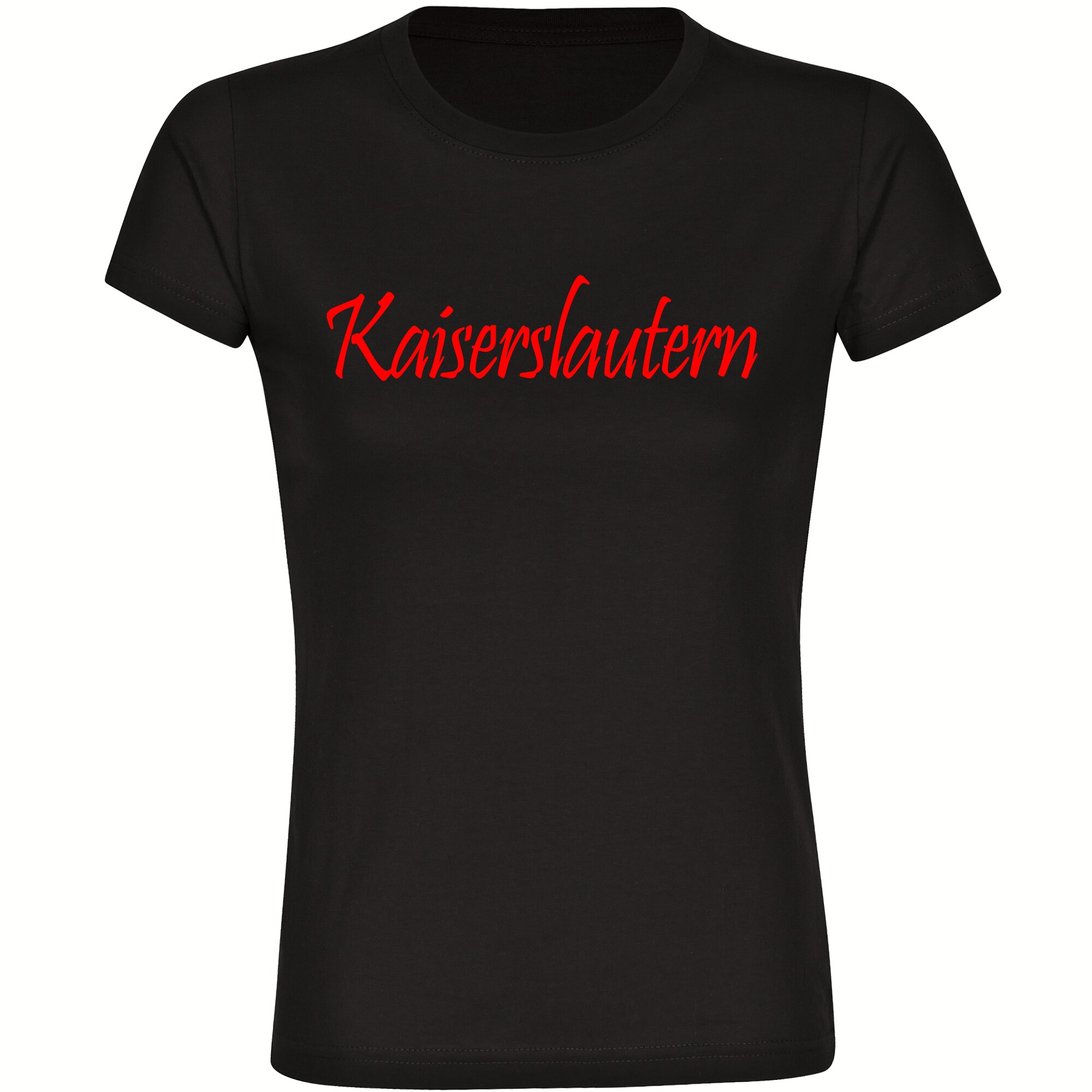 multifanshop Damen T-Shirt - Kaiserslautern - Schriftzug - Druck rot - Frauen - Bild 1