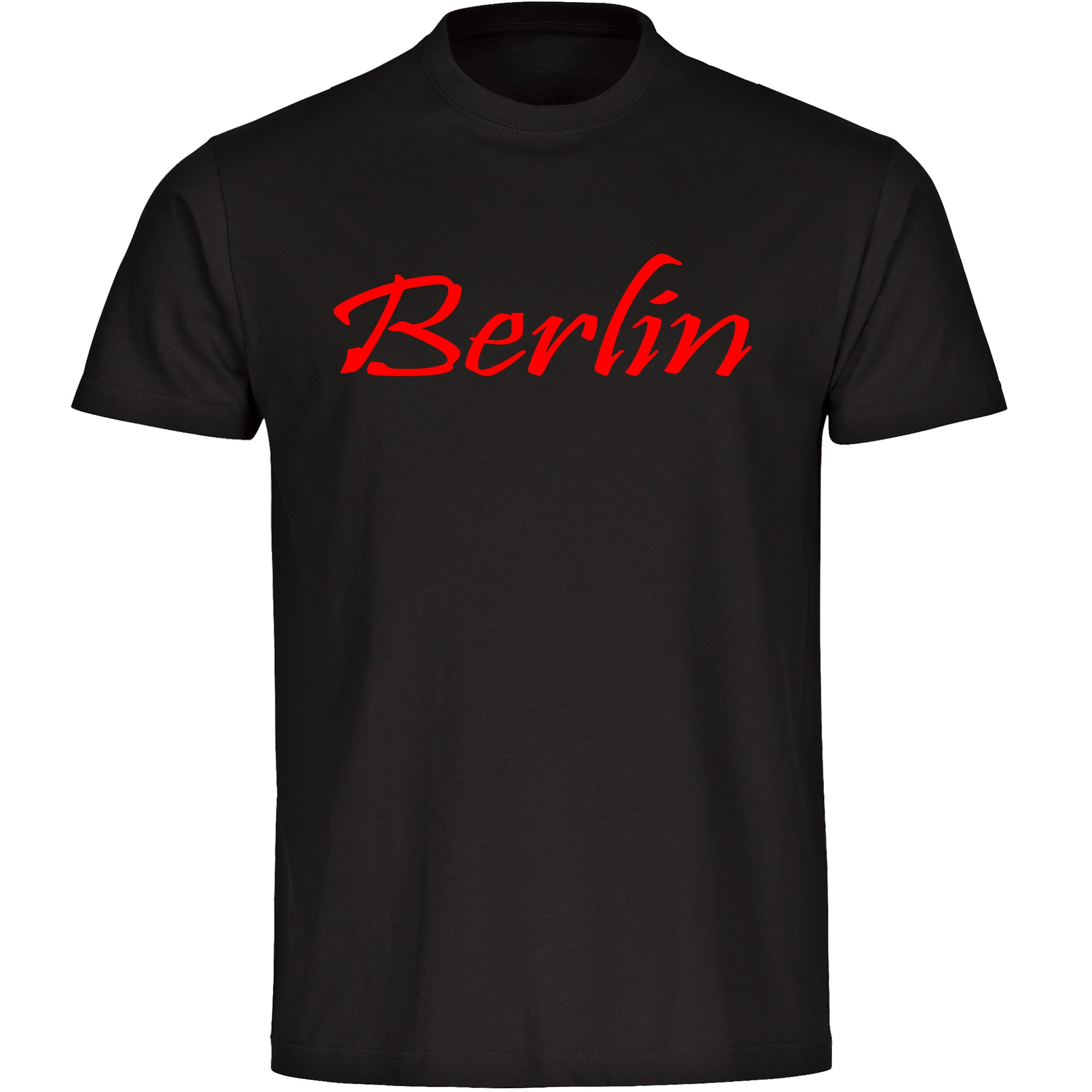 multifanshop Herren T-Shirt - Berlin rot - Schriftzug - Druck rot - M&auml;nner - Bild 1
