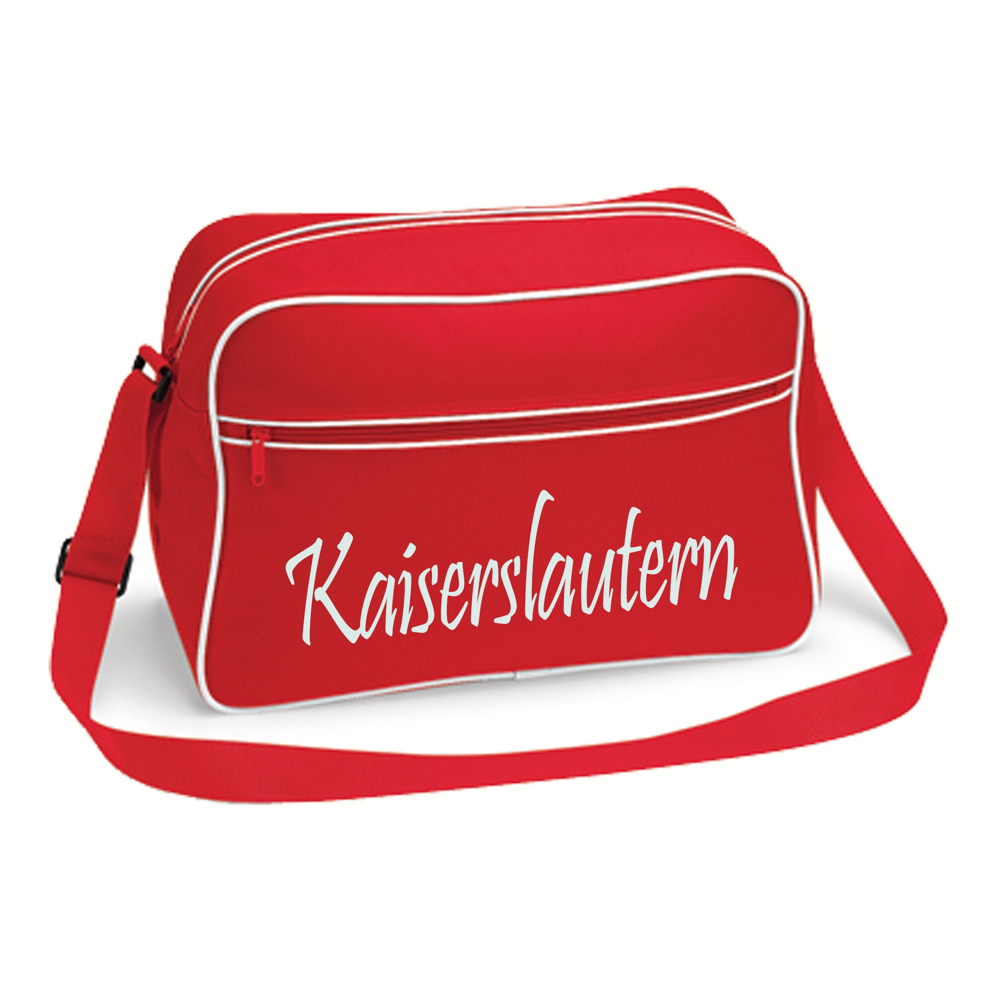 multifanshop Retrotasche - Kaiserslautern - Schriftzug - Druck wei&szlig; - Tasche - Bild 1