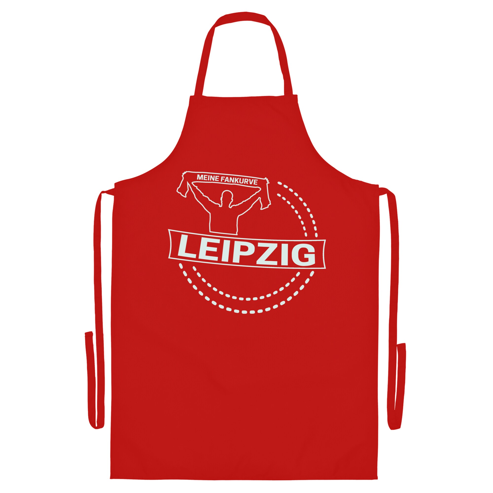 multifanshop Grillsch&uuml;rze - Leipzig - Meine Fankurve - Druck wei&szlig; - Sch&uuml;rze - Bild 1