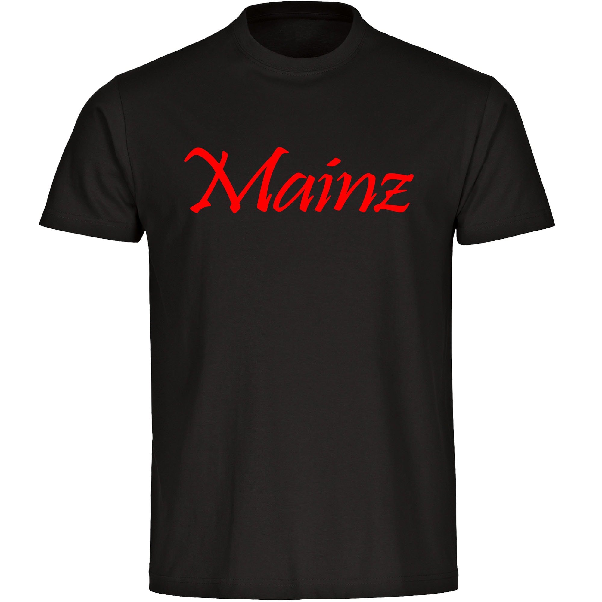 multifanshop Kinder T-Shirt - Mainz - Schriftzug - Druck rot - Kind - Bild 1