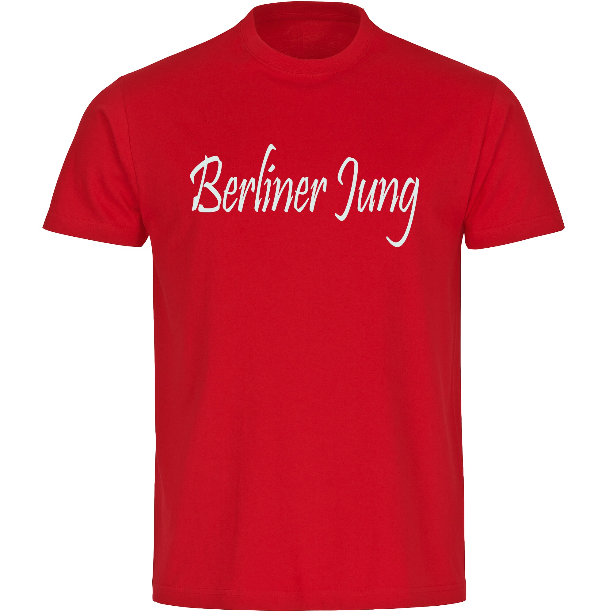 multifanshop Kinder T-Shirt - Berlin rot - Berliner Jung - Druck wei&szlig; - Kind - Bild 1
