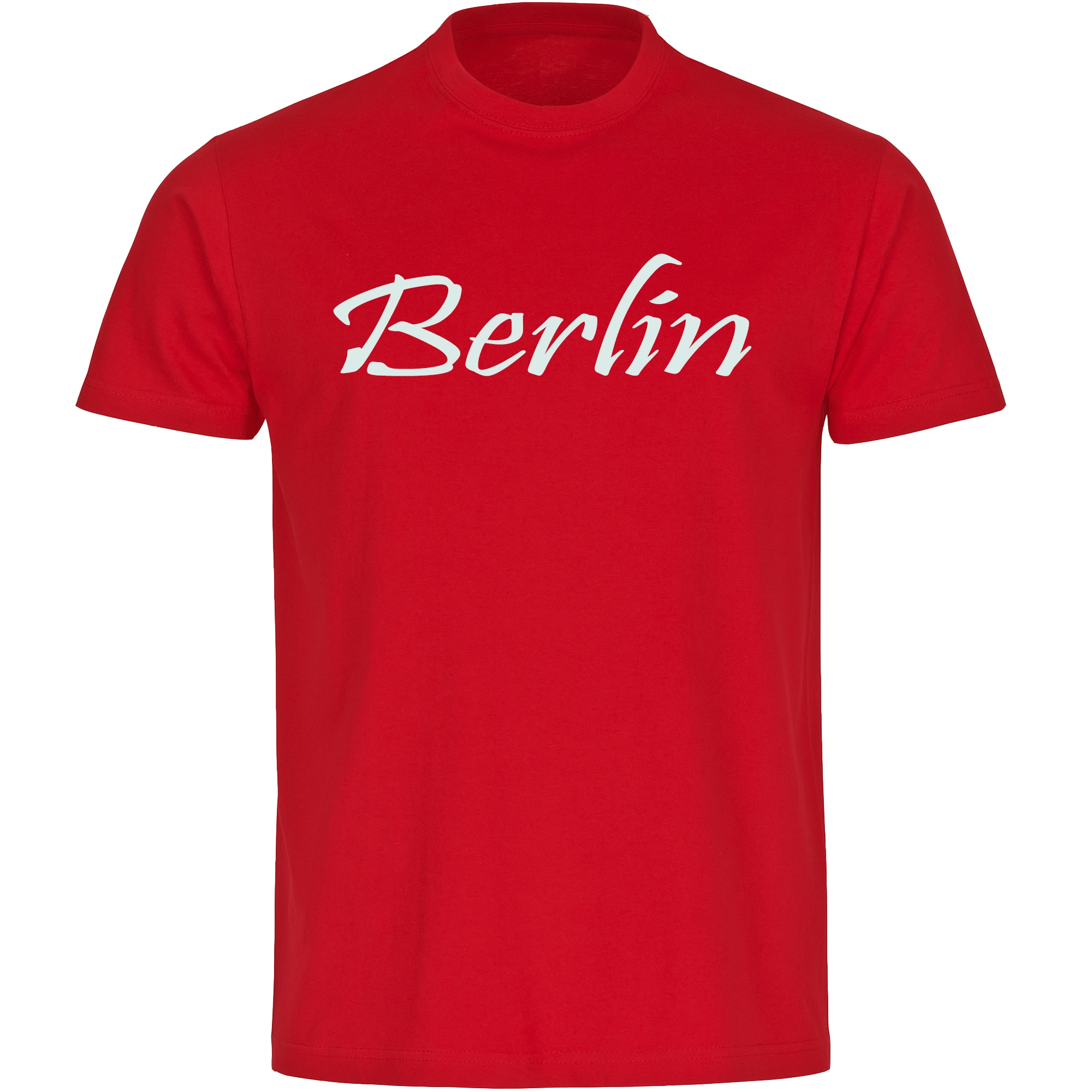 multifanshop Kinder T-Shirt - Berlin rot - Schriftzug - Druck wei&szlig; - Kind - Bild 1