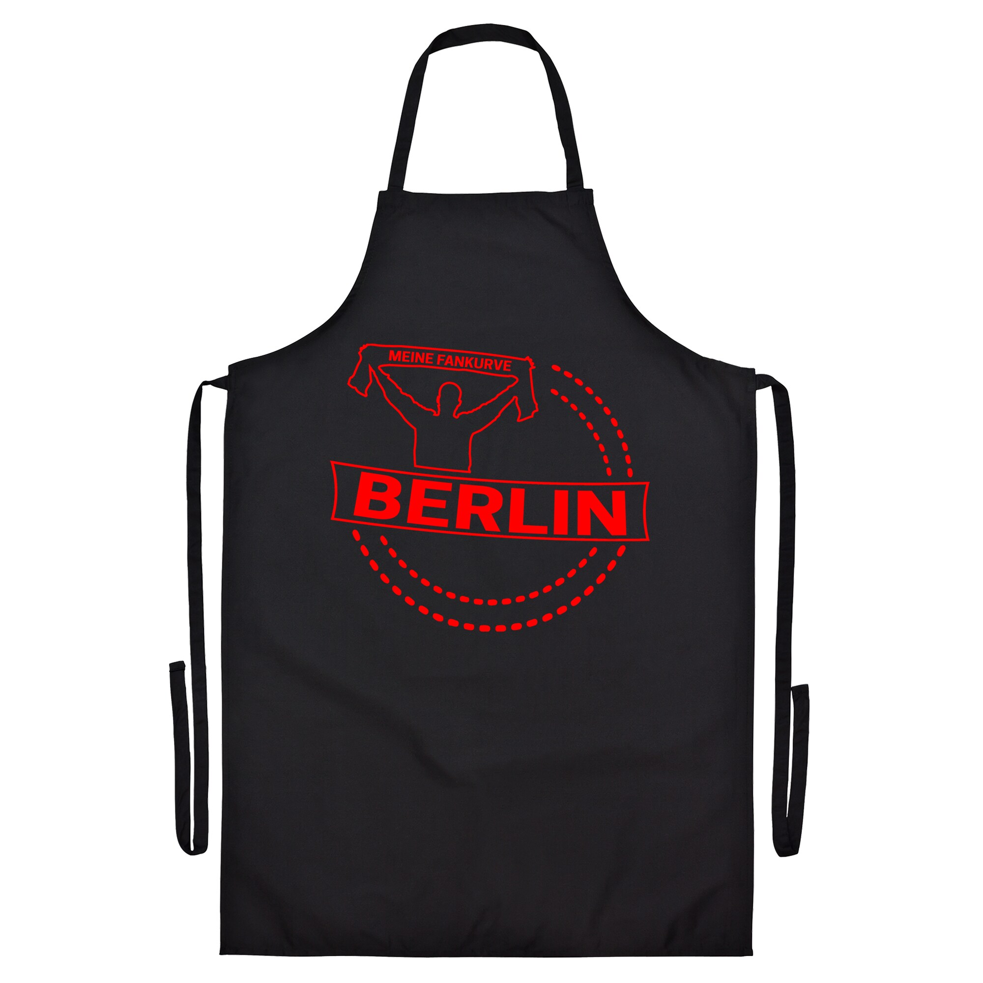 multifanshop Grillsch&uuml;rze - Berlin rot - Meine Fankurve - Druck rot - Sch&uuml;rze - Bild 1