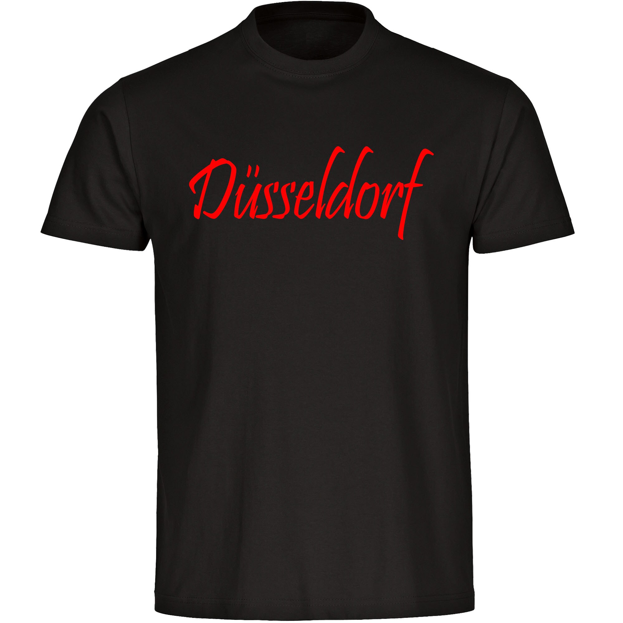 multifanshop Kinder T-Shirt - D&uuml;sseldorf - Schriftzug - Druck rot - Kind - Bild 1