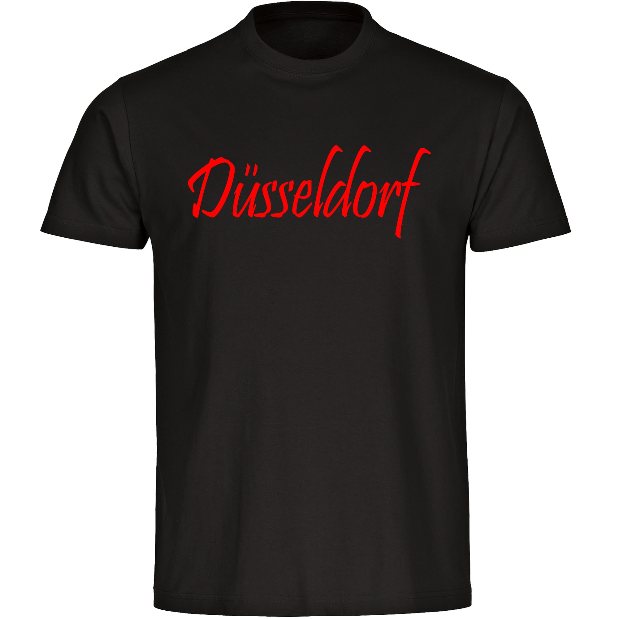multifanshop Kinder T-Shirt - D&uuml;sseldorf - Schriftzug - Druck rot - Kind - Bild 1