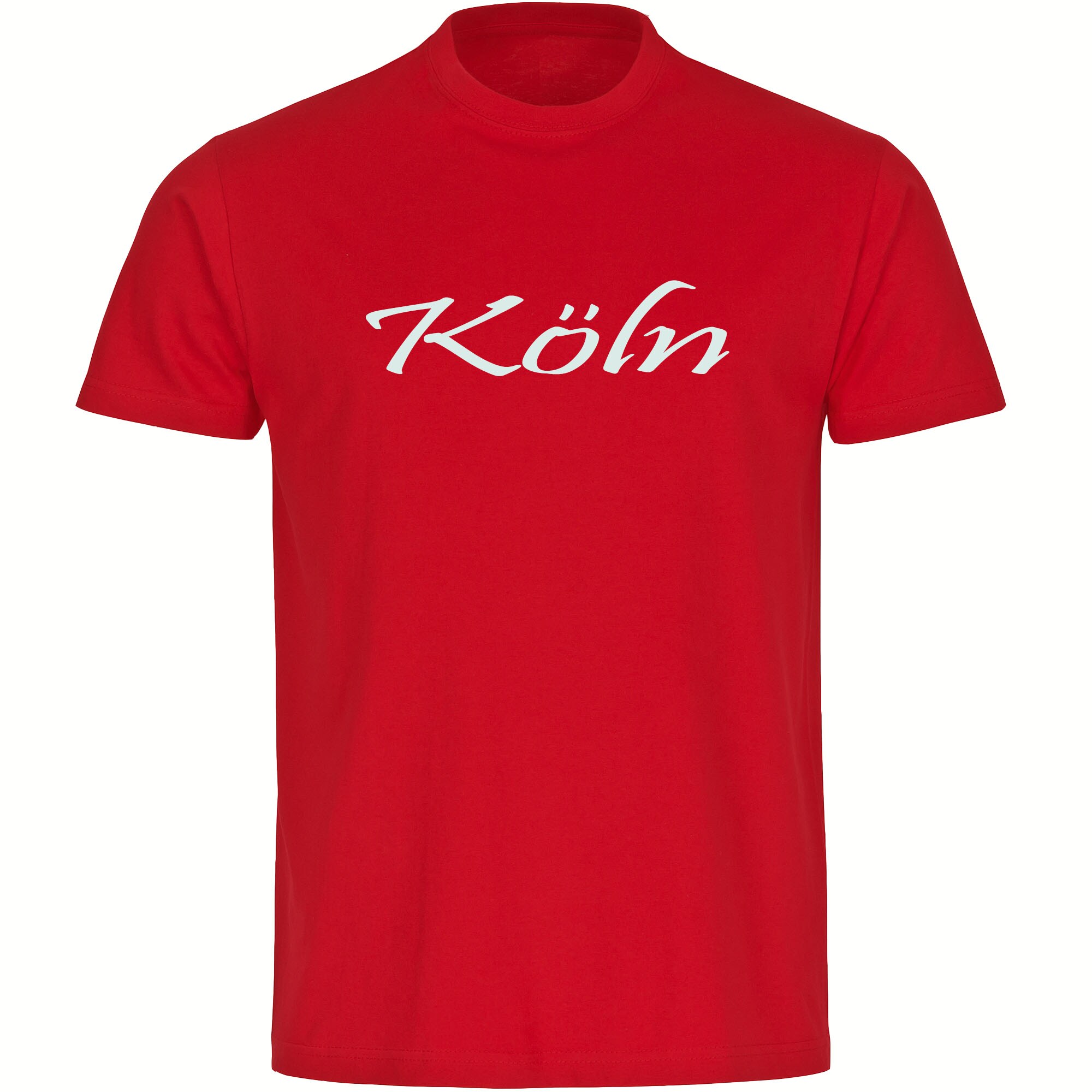 multifanshop Herren T-Shirt - K&ouml;ln - Schriftzug - Druck wei&szlig; - M&auml;nner - Bild 1