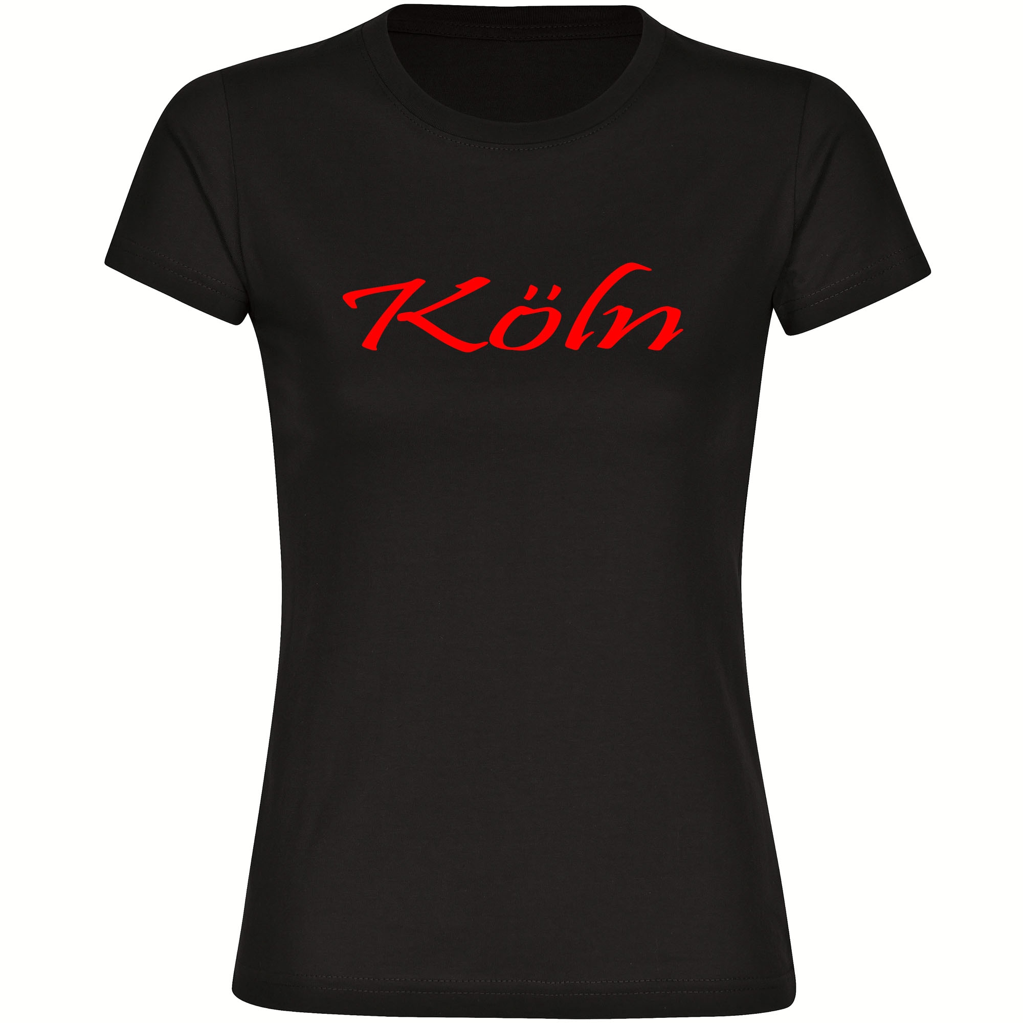 multifanshop Damen T-Shirt - K&ouml;ln - Schriftzug - Druck rot - Frauen - Bild 1