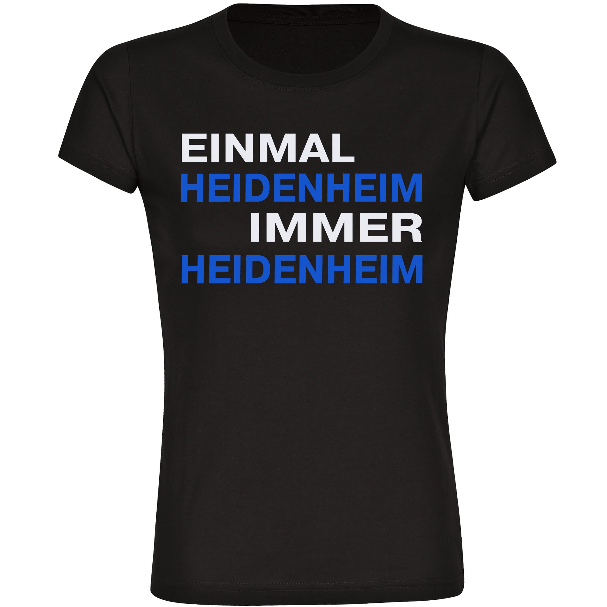 multifanshop Damen T-Shirt - Heidenheim - Einmal Immer - Druck rot - Frauen - Bild 1