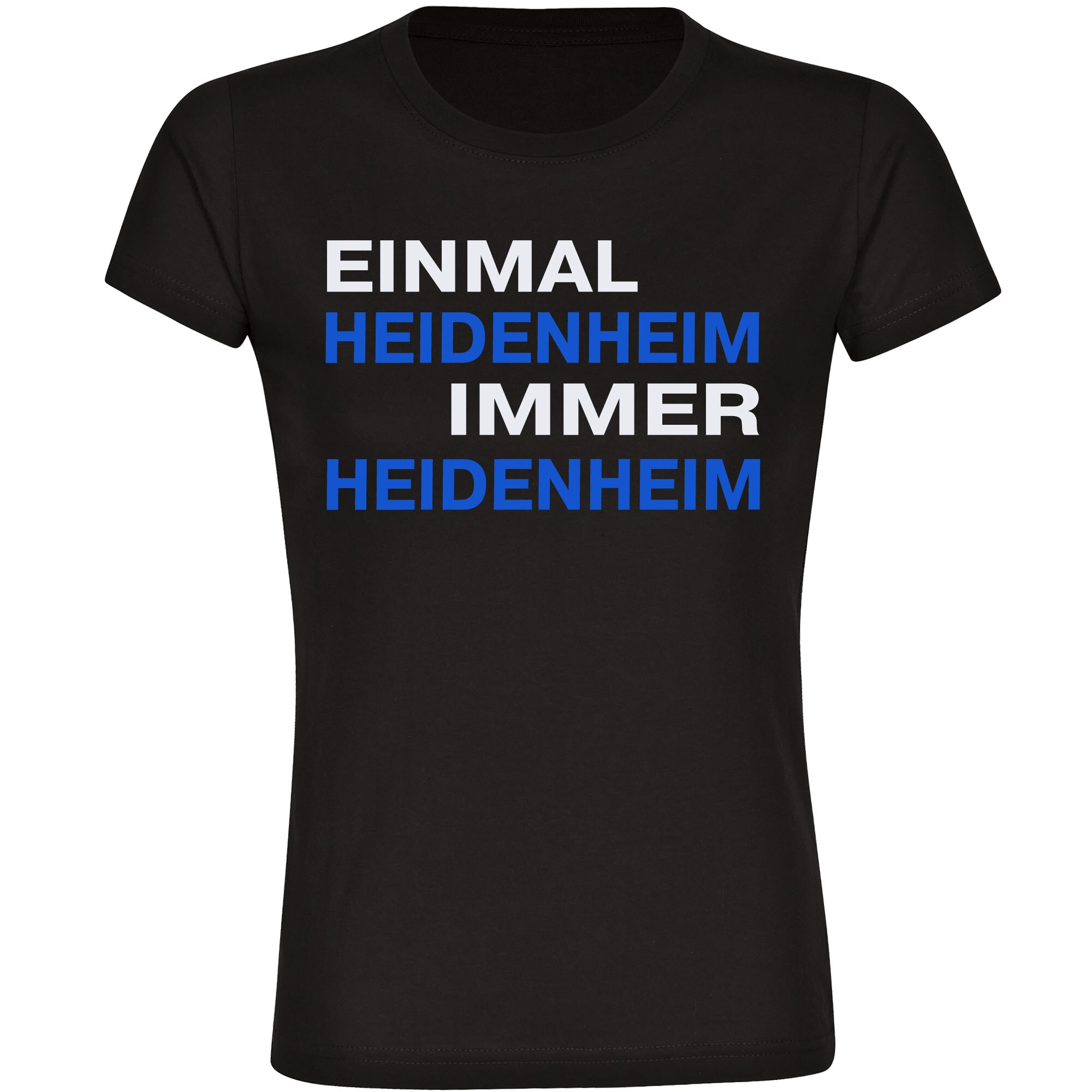 multifanshop Damen T-Shirt - Heidenheim - Einmal Immer - Druck rot - Frauen - Bild 1