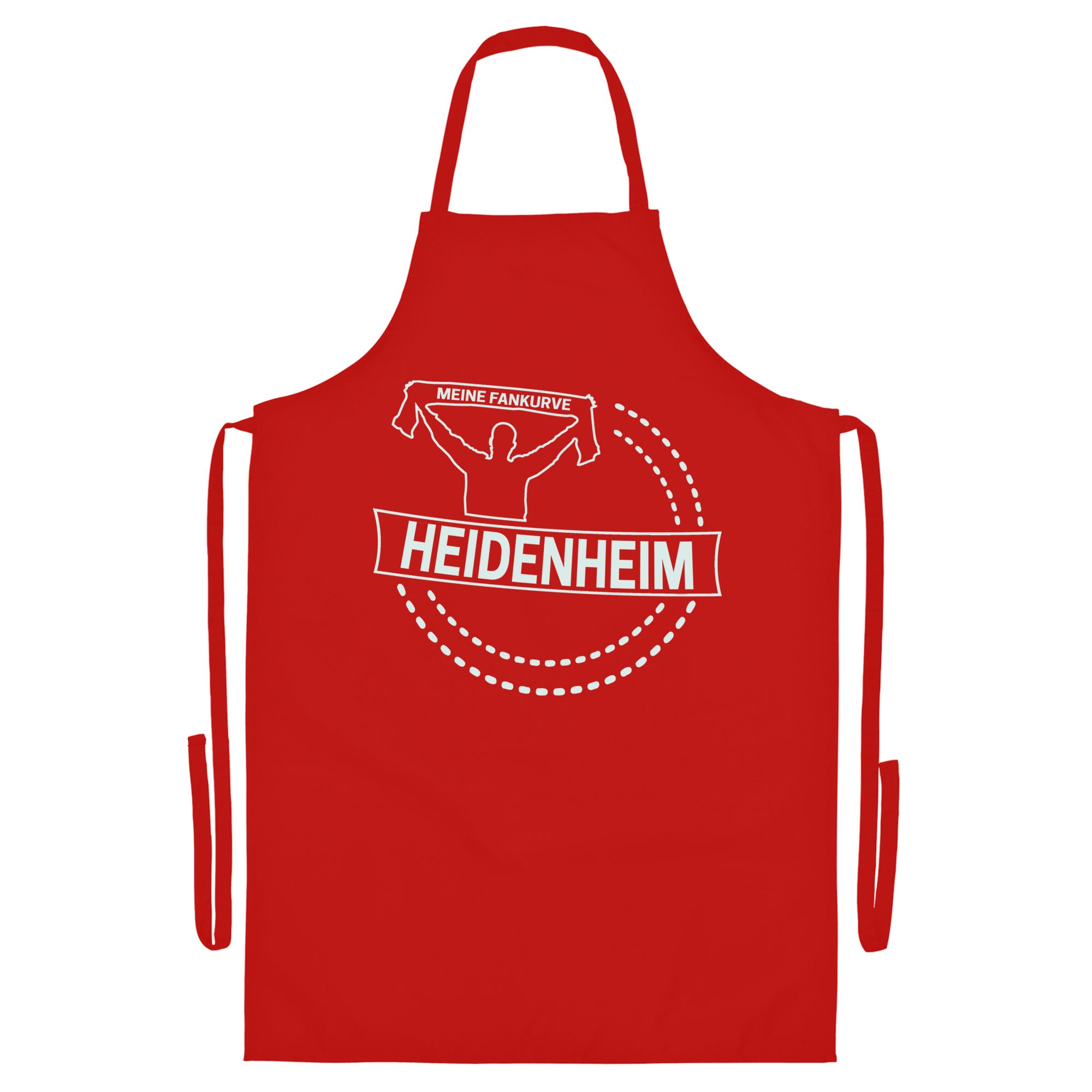 multifanshop Grillsch&uuml;rze - Heidenheim - Meine Fankurve - Druck wei&szlig; - Sch&uuml;rze - Bild 1
