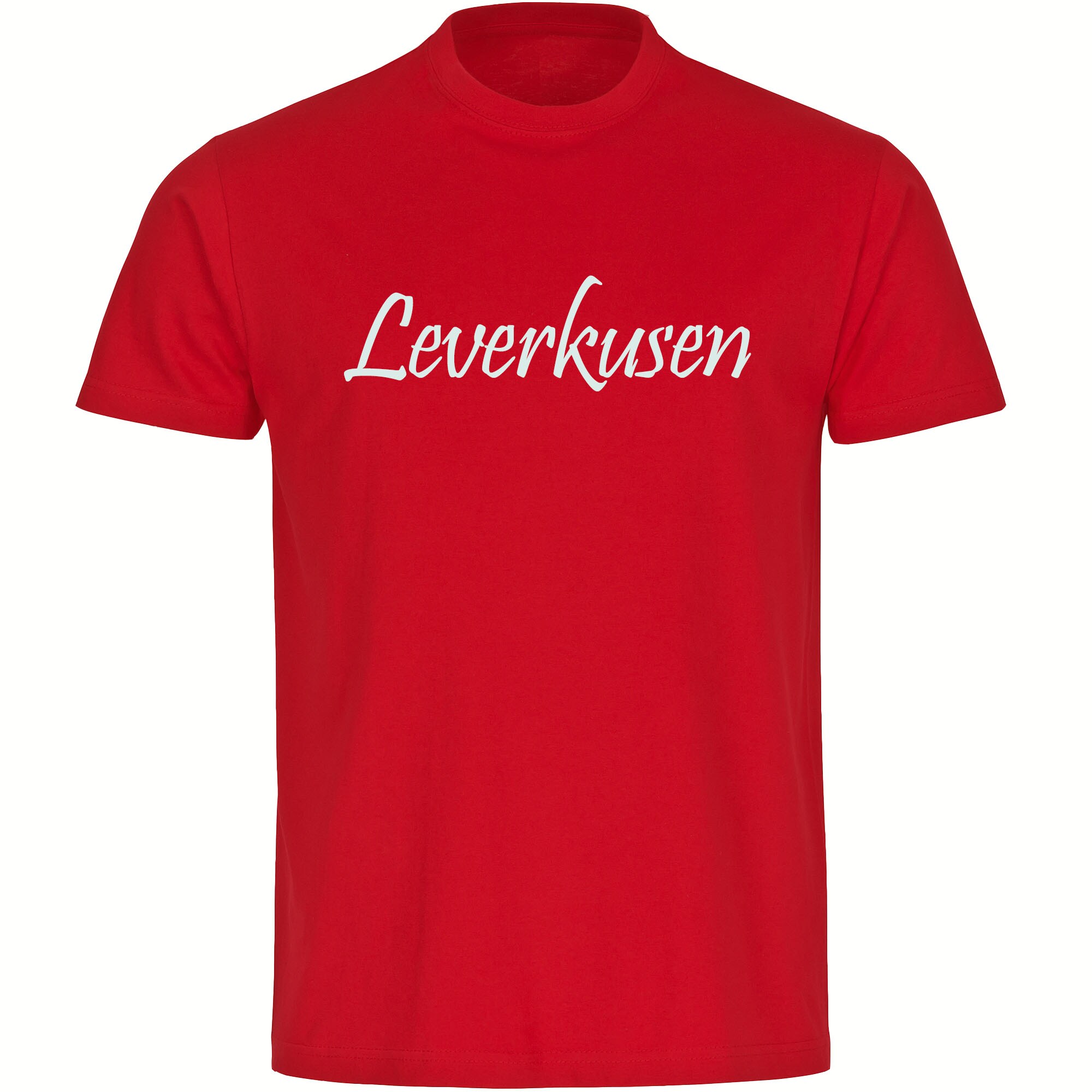 multifanshop Kinder T-Shirt - Leverkusen - Schriftzug - Druck wei&szlig; - Kind - Bild 1