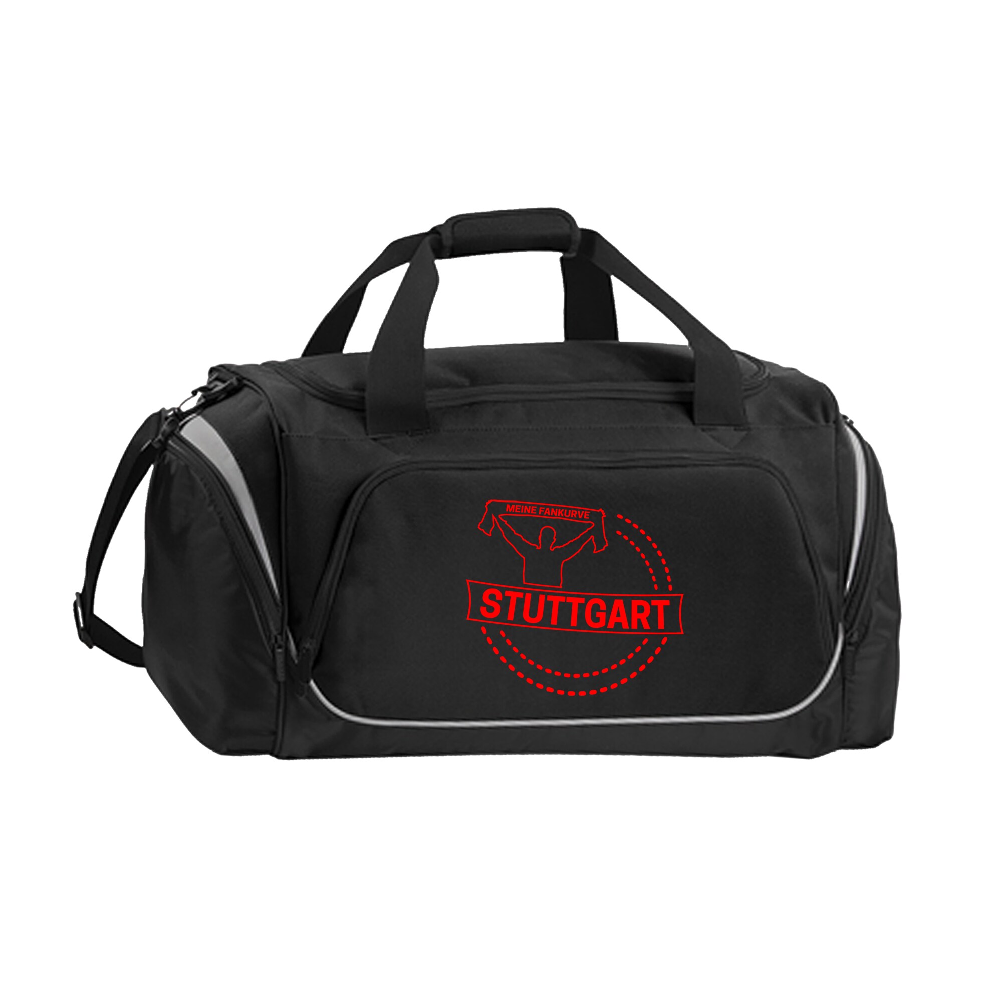 multifanshop Sporttasche - Stuttgart - Meine Fankurve - Druck rot - Tasche - Bild 1