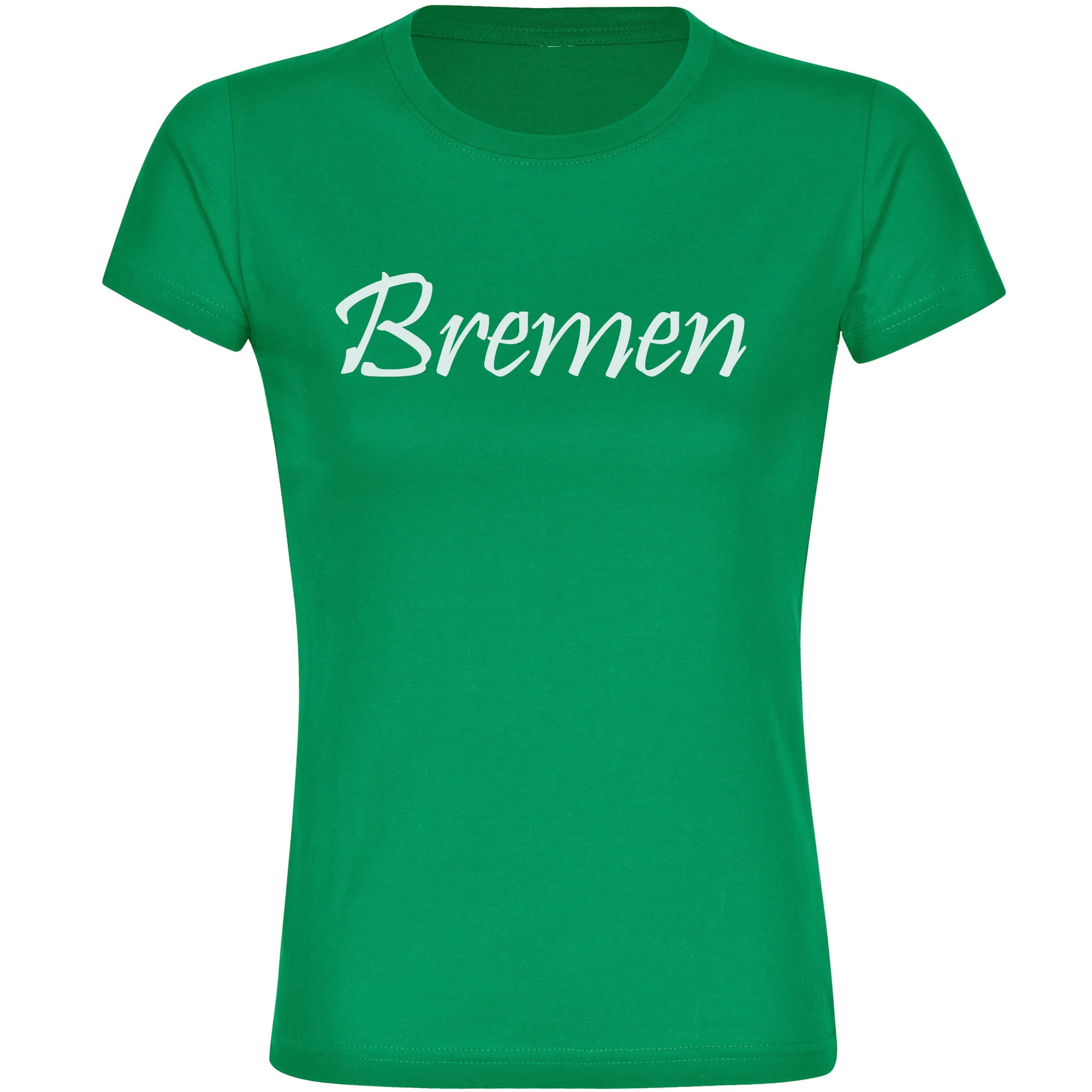 multifanshop Damen T-Shirt - Bremen - Schriftzug - Druck wei&szlig; - Frauen - Bild 1