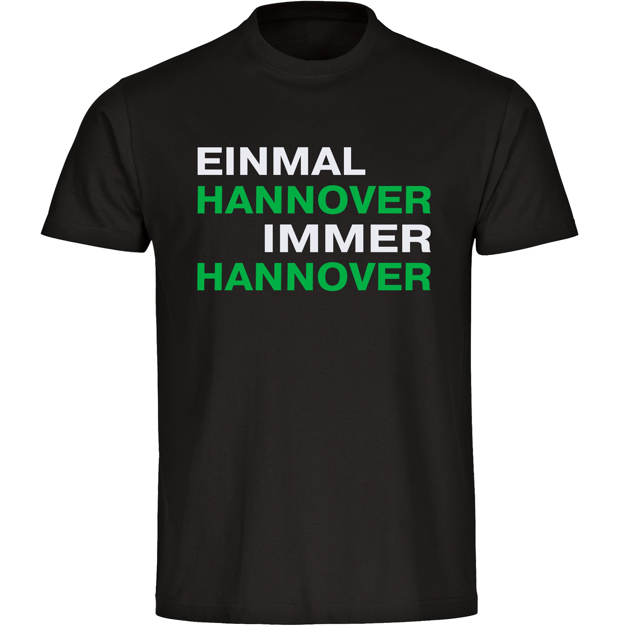 multifanshop Herren T-Shirt - Hannover - Einmal Immer - Druck gr&uuml;n - M&auml;nner - Bild 1