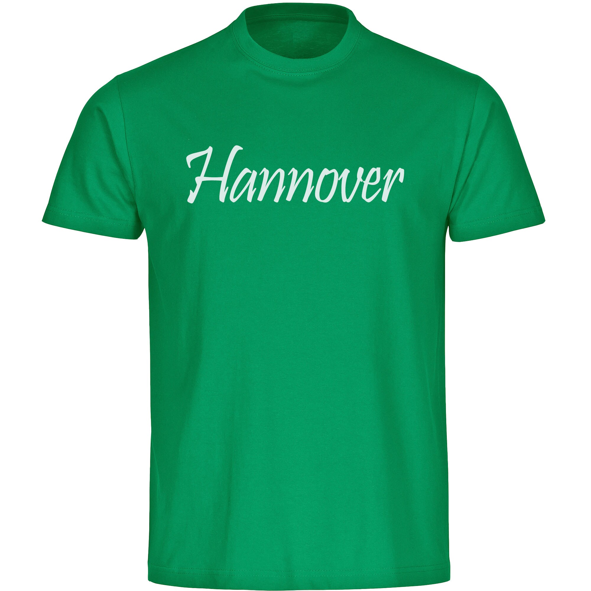 multifanshop Herren T-Shirt - Hannover - Schriftzug - Druck wei&szlig; - M&auml;nner - Bild 1