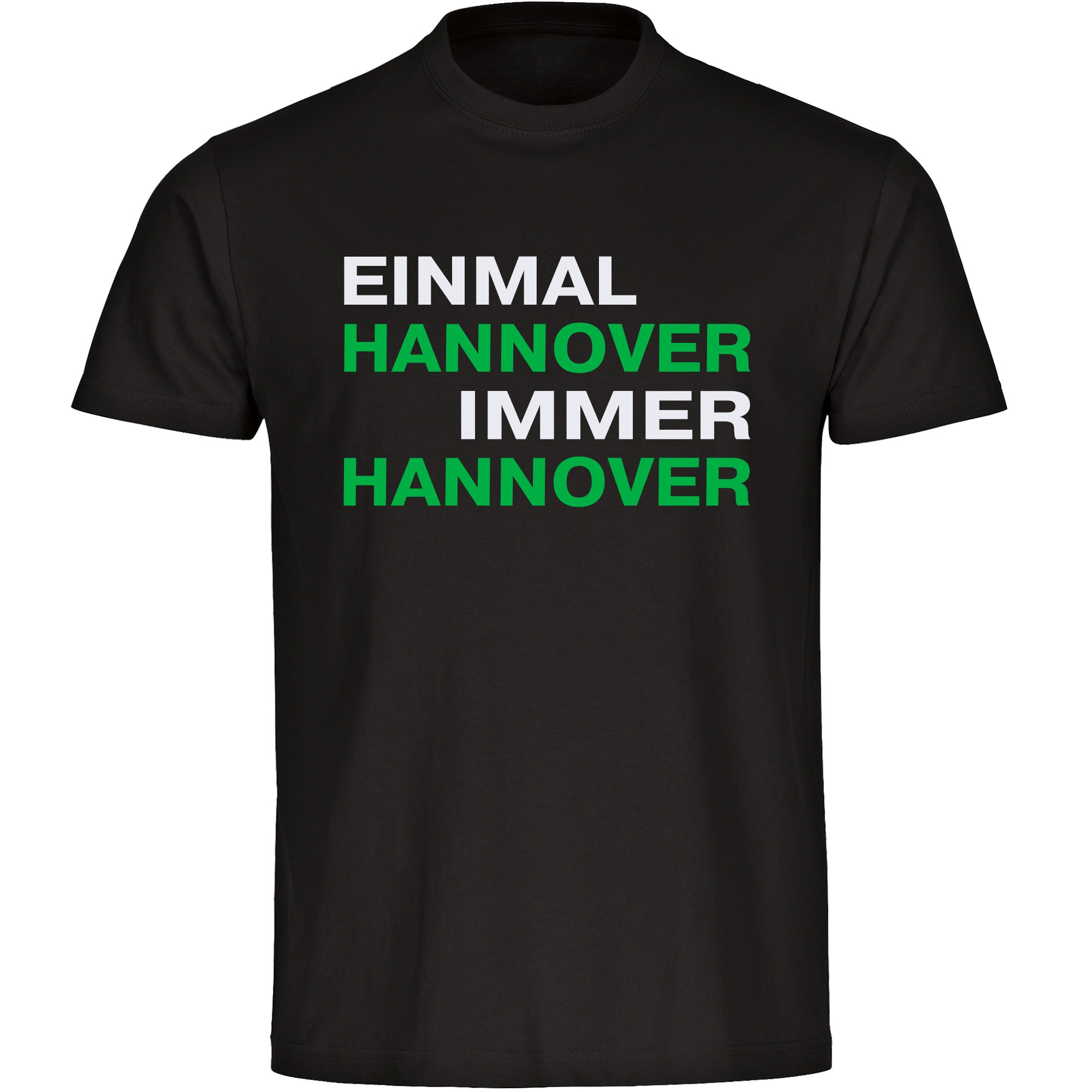 multifanshop Kinder T-Shirt - Hannover - Einmal Immer - Druck gr&uuml;n - Kind - Bild 1