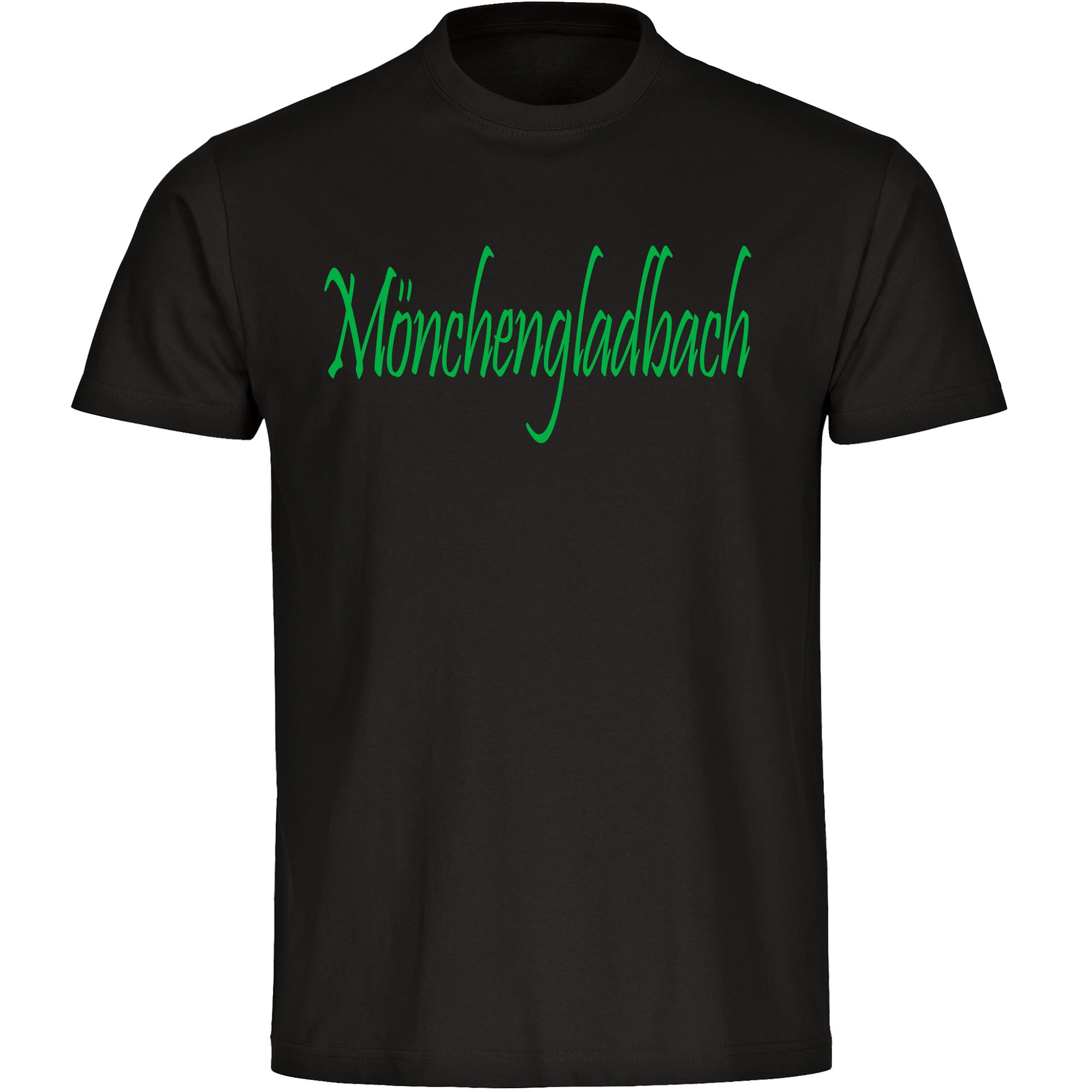 multifanshop Kinder T-Shirt - M&ouml;nchengladbach - Schriftzug - Druck gr&uuml;n - Kind - Bild 1
