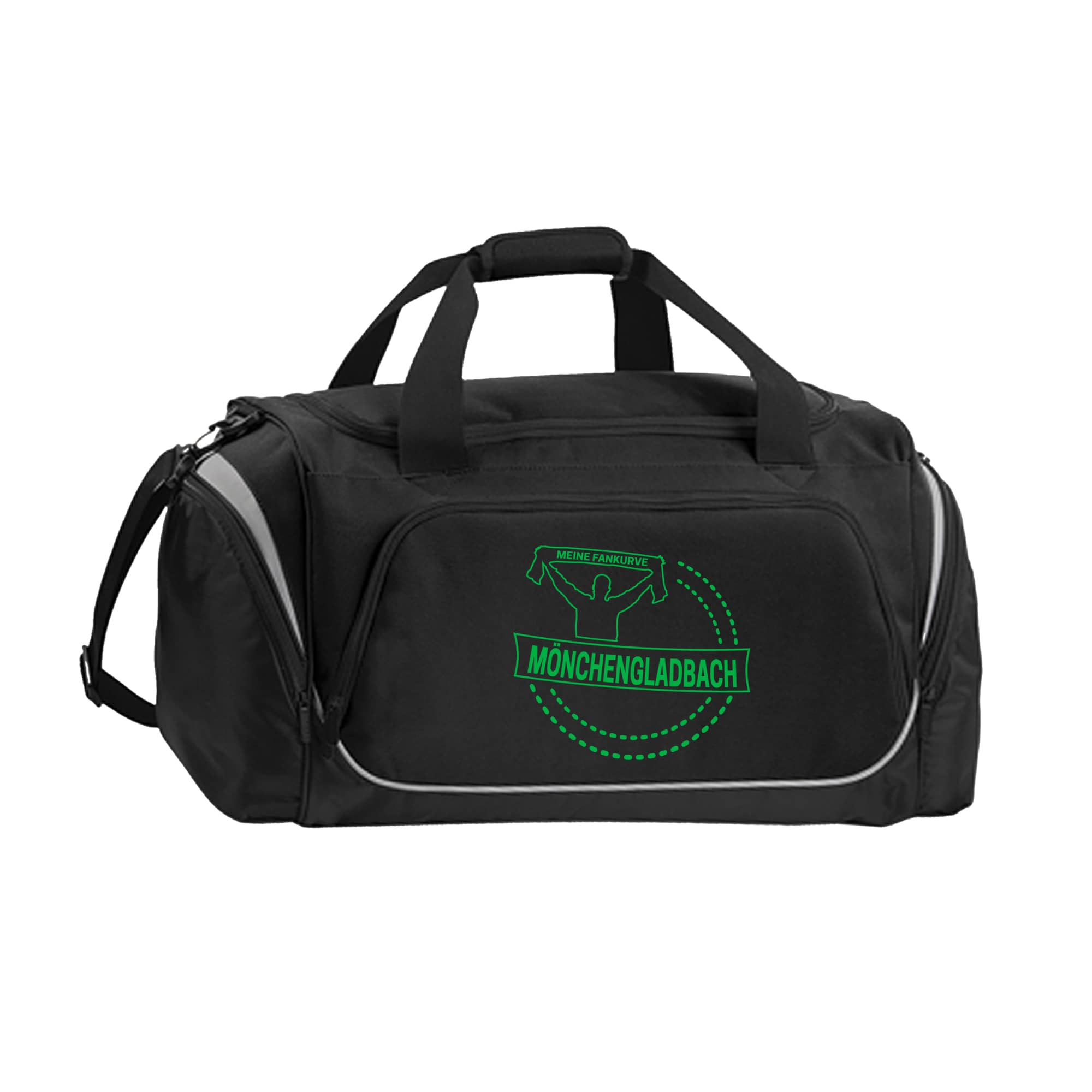 multifanshop Sporttasche - M&ouml;nchengladbach - Meine Fankurve - Druck gr&uuml;n - Tasche - Bild 1