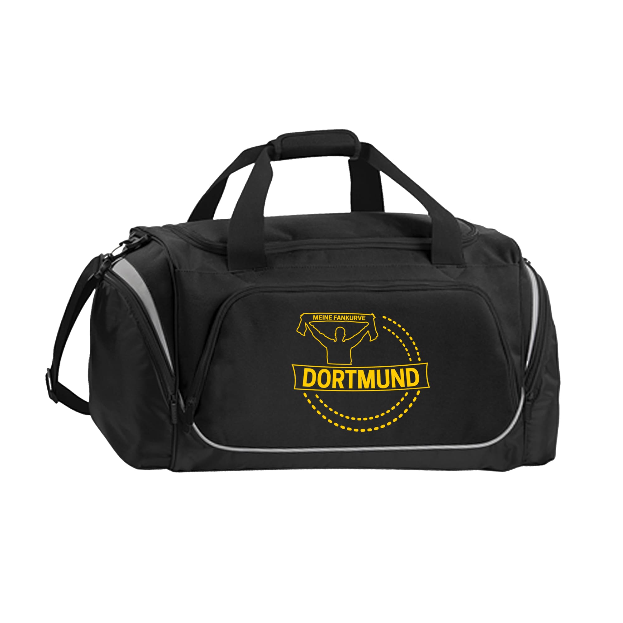multifanshop Sporttasche - Dortmund - Meine Fankurve - Druck gelb - Tasche - Bild 1