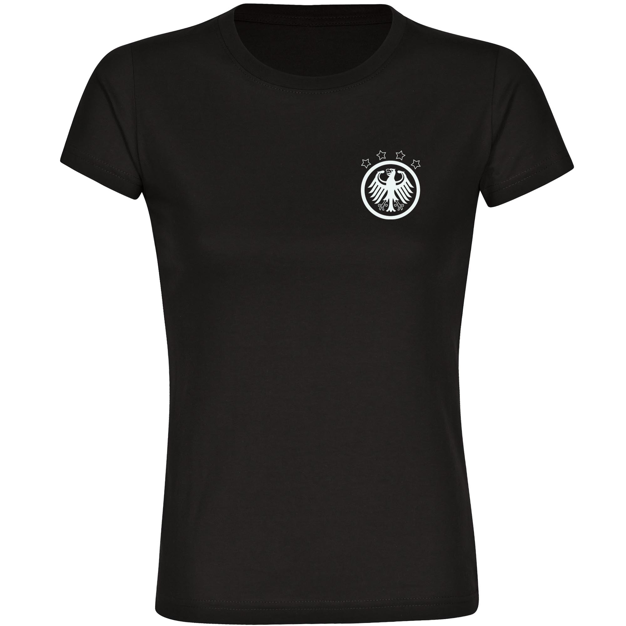 multifanshop Damen T-Shirt - Deutschland - Adler Retro - Druck wei&szlig; - Frauen - Bild 1