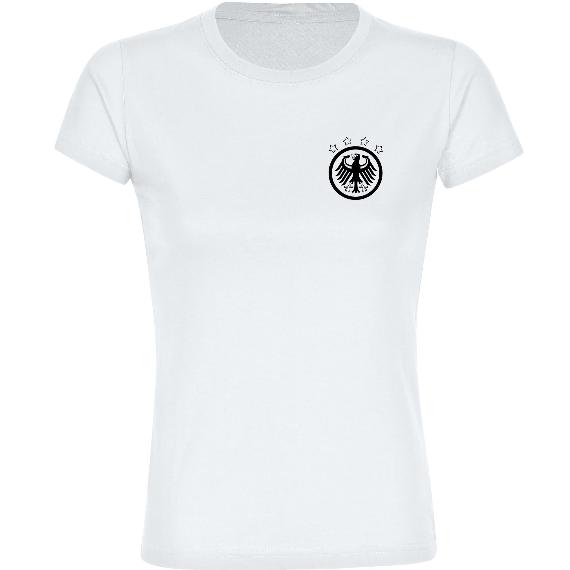 multifanshop Damen T-Shirt - Deutschland - Adler Retro - Druck schwarz - Frauen - Bild 1