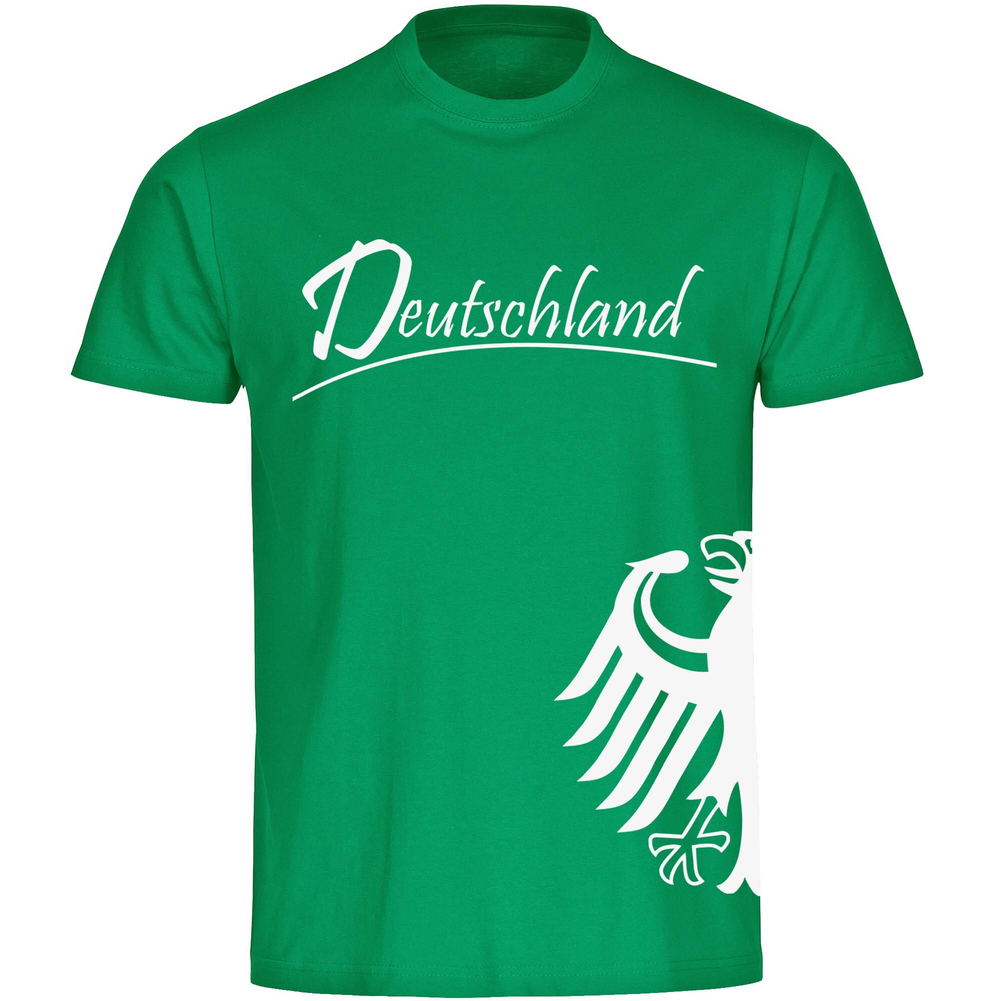 multifanshop Kinder T-Shirt - Deutschland - Adler seitlich - Druck wei&szlig; - Kind - Bild 1