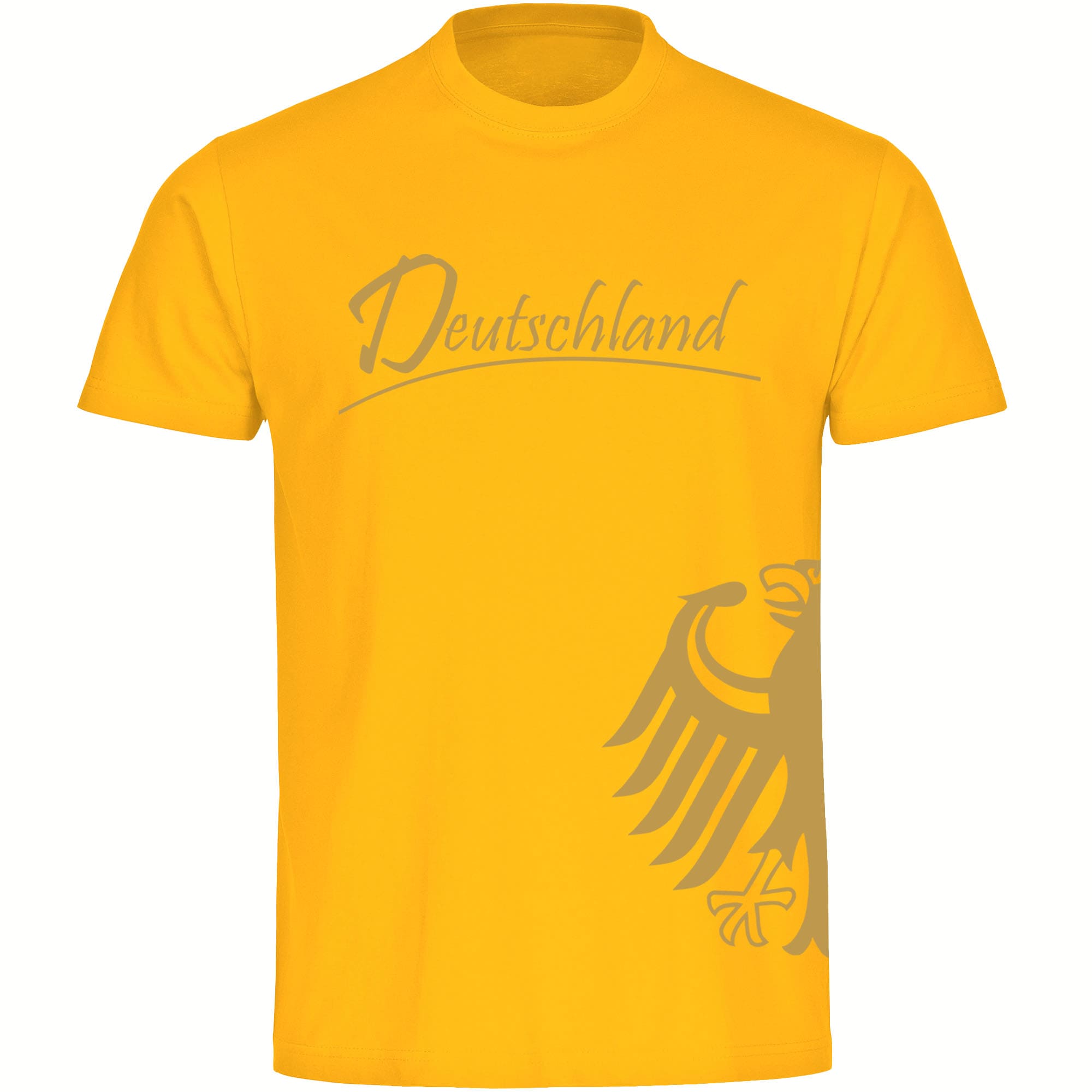 multifanshop Kinder T-Shirt - Deutschland - Adler seitlich Gold - Druck gold metallic - Kind - Bild 1