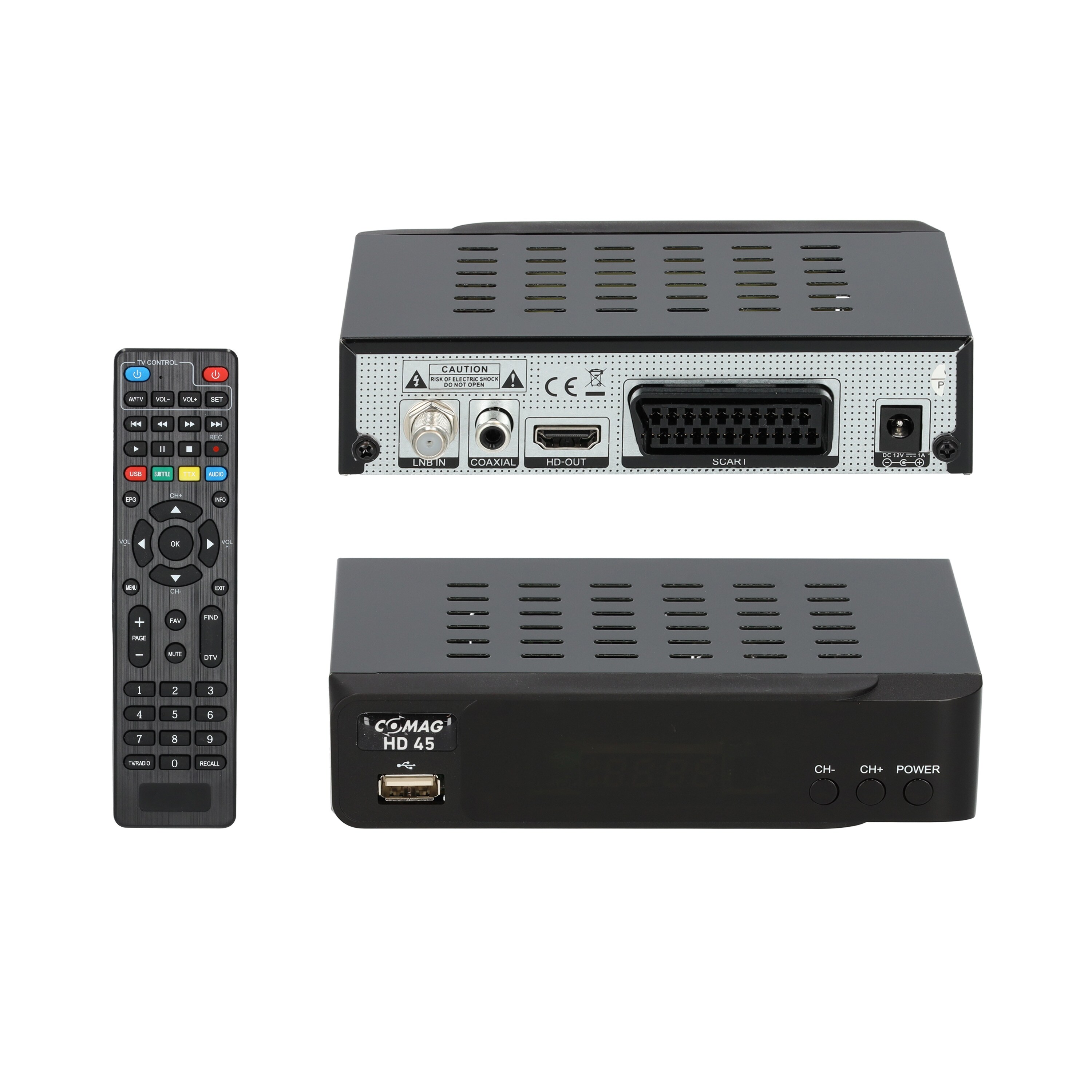 Comag HD45 Digital SAT Receiver, USB, HDMI, 1080p Full HD Scart DVB-S2 - Bild 1