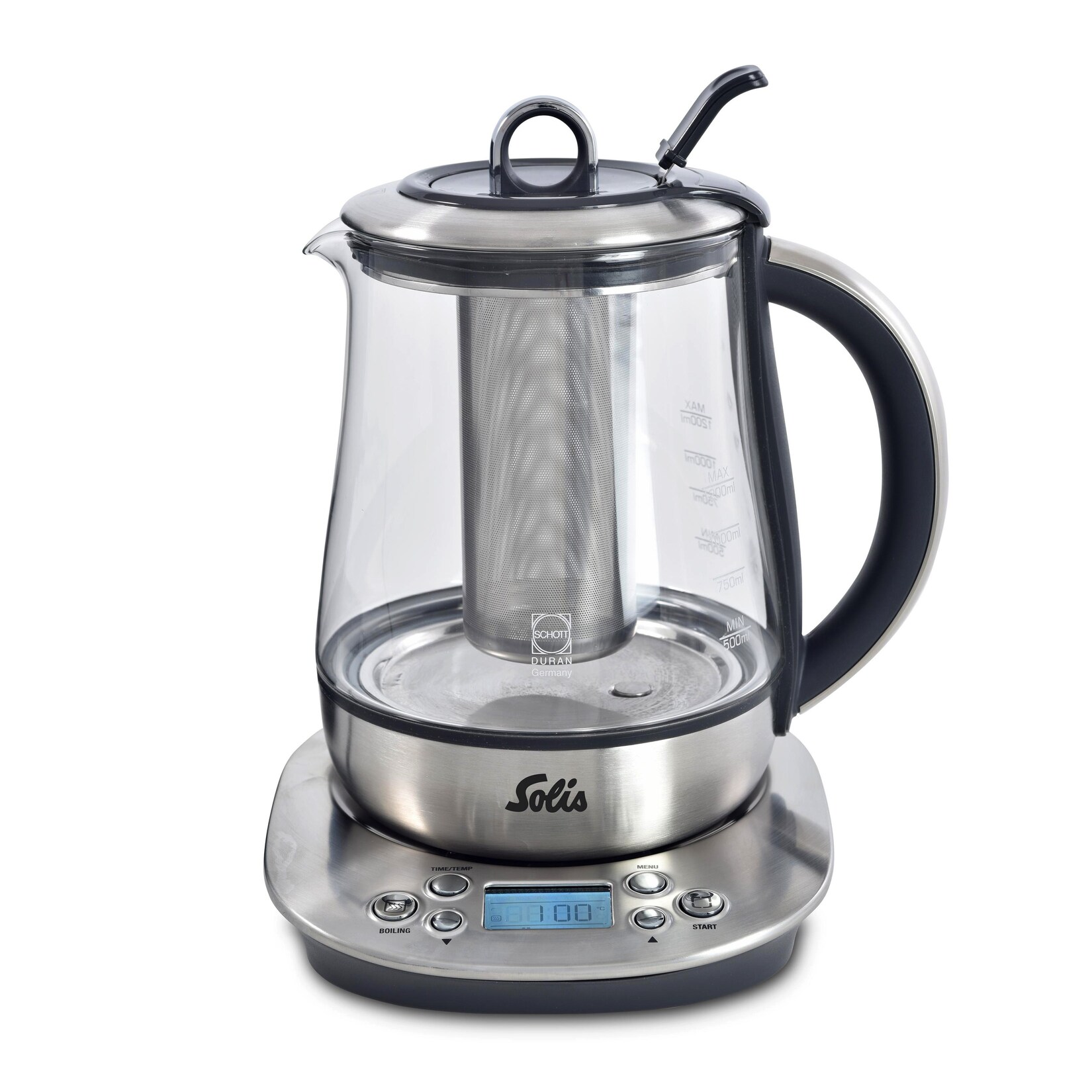 Solis Tee- & Wasserkocher, 1,2 L Volumen, Programmierbare Tee Tasten | 07611210962359
