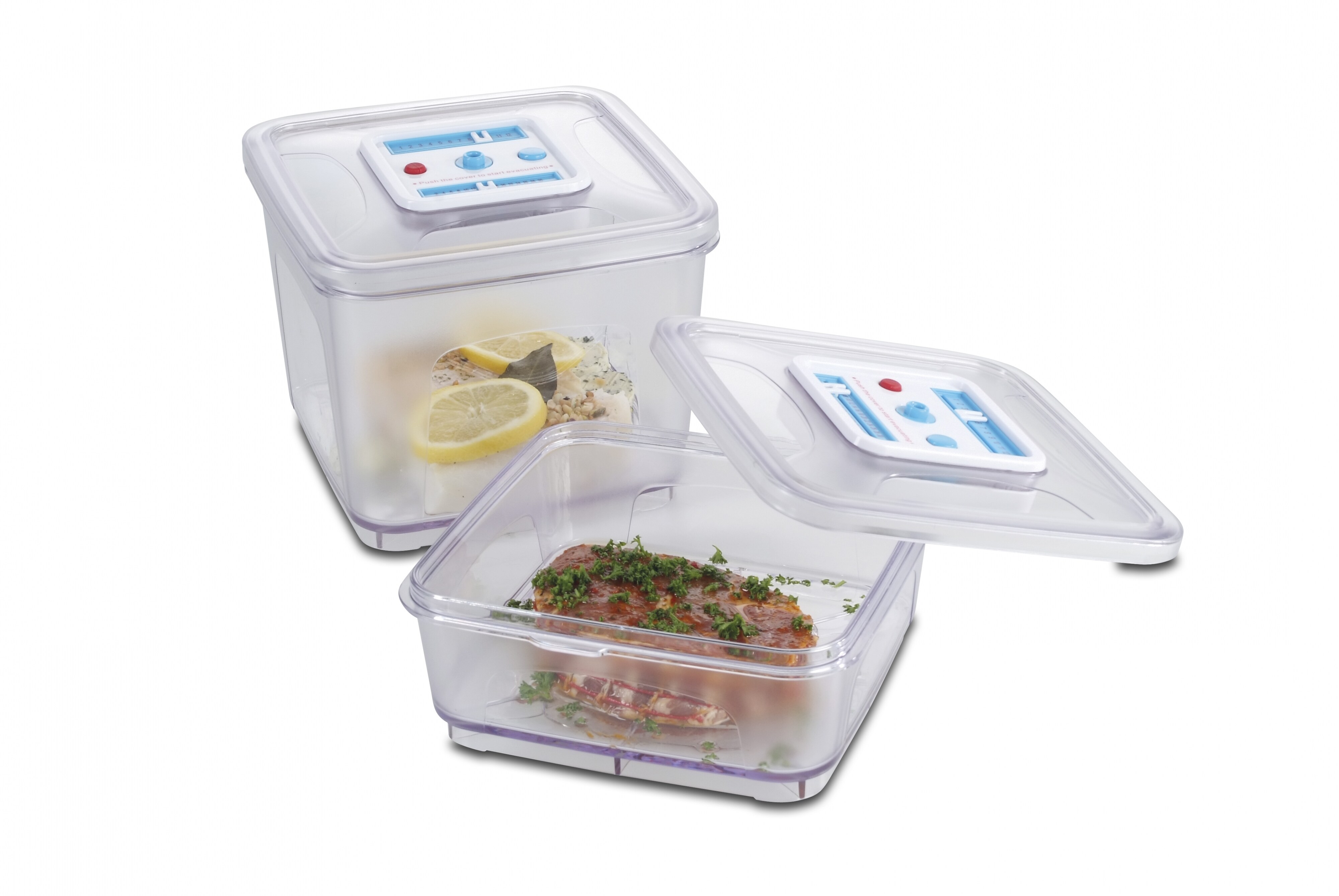 Solis Vakuumierbehälter-Set 2 Stk. 1000/2800ml Vakuumieren/Marinieren online kaufen bei Netto