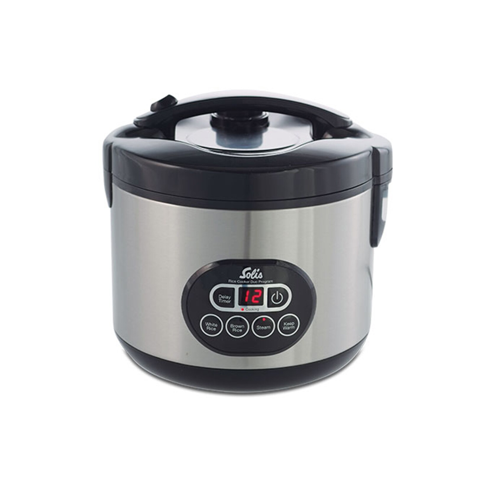 Solis Reiskocher & Dampfgarer 500 W, 1,2L Volumen, Timer, Beschichtung | 07611210979302