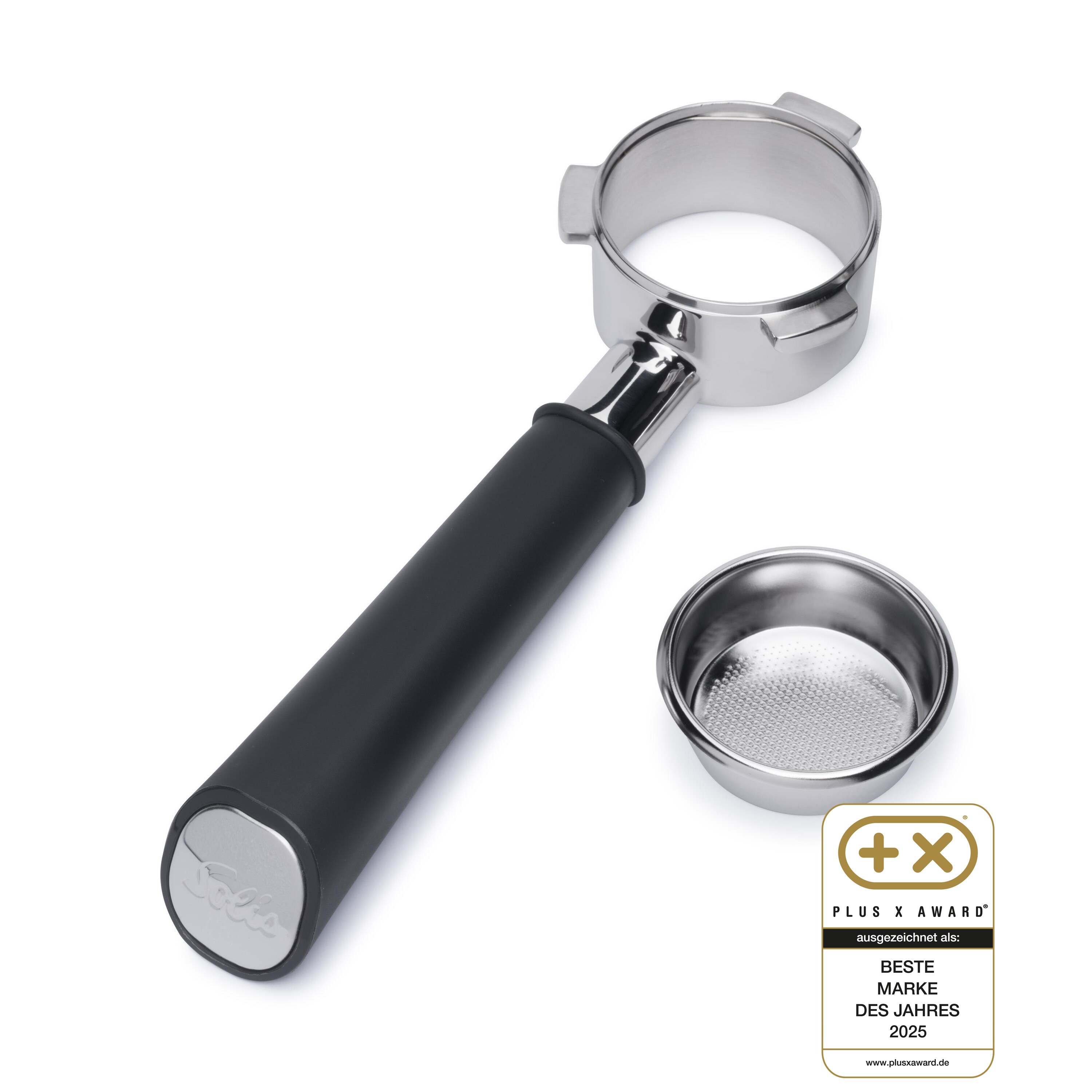 Solis Bodenloser Siebtr&auml;ger, Barista Werkzeug, auslauflos, Espresso - Bild 1