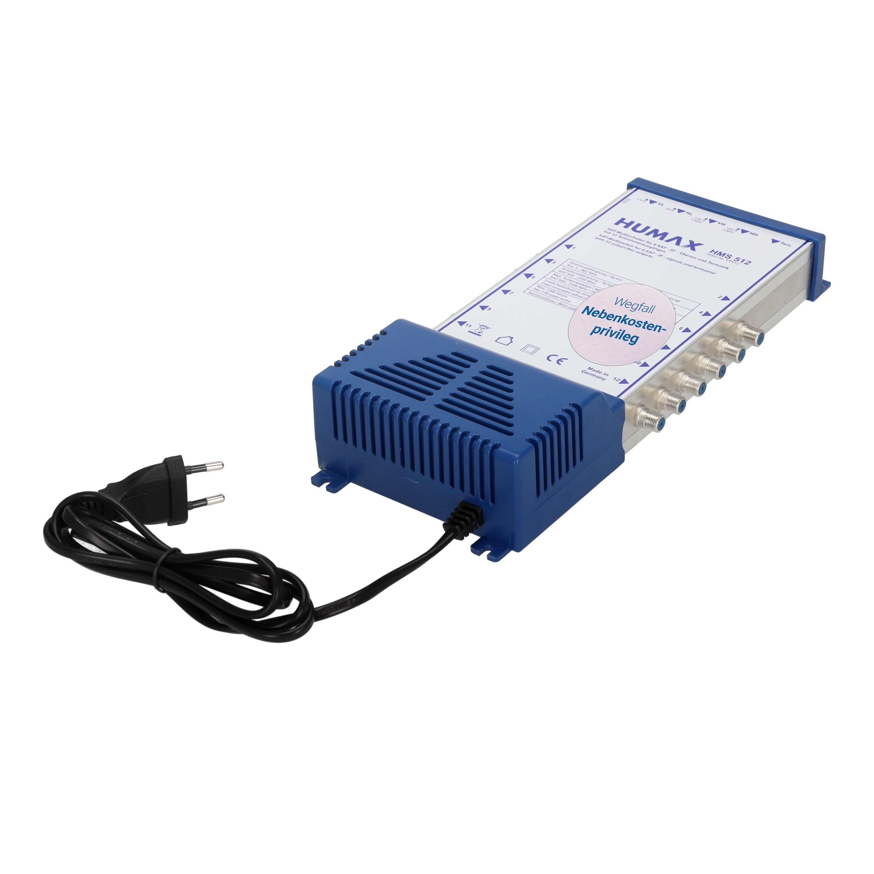 Humax Multischalter 12 Teilnehmer/TV, 5 Eing&auml;nge davon 1x terrestrisch - Bild 1