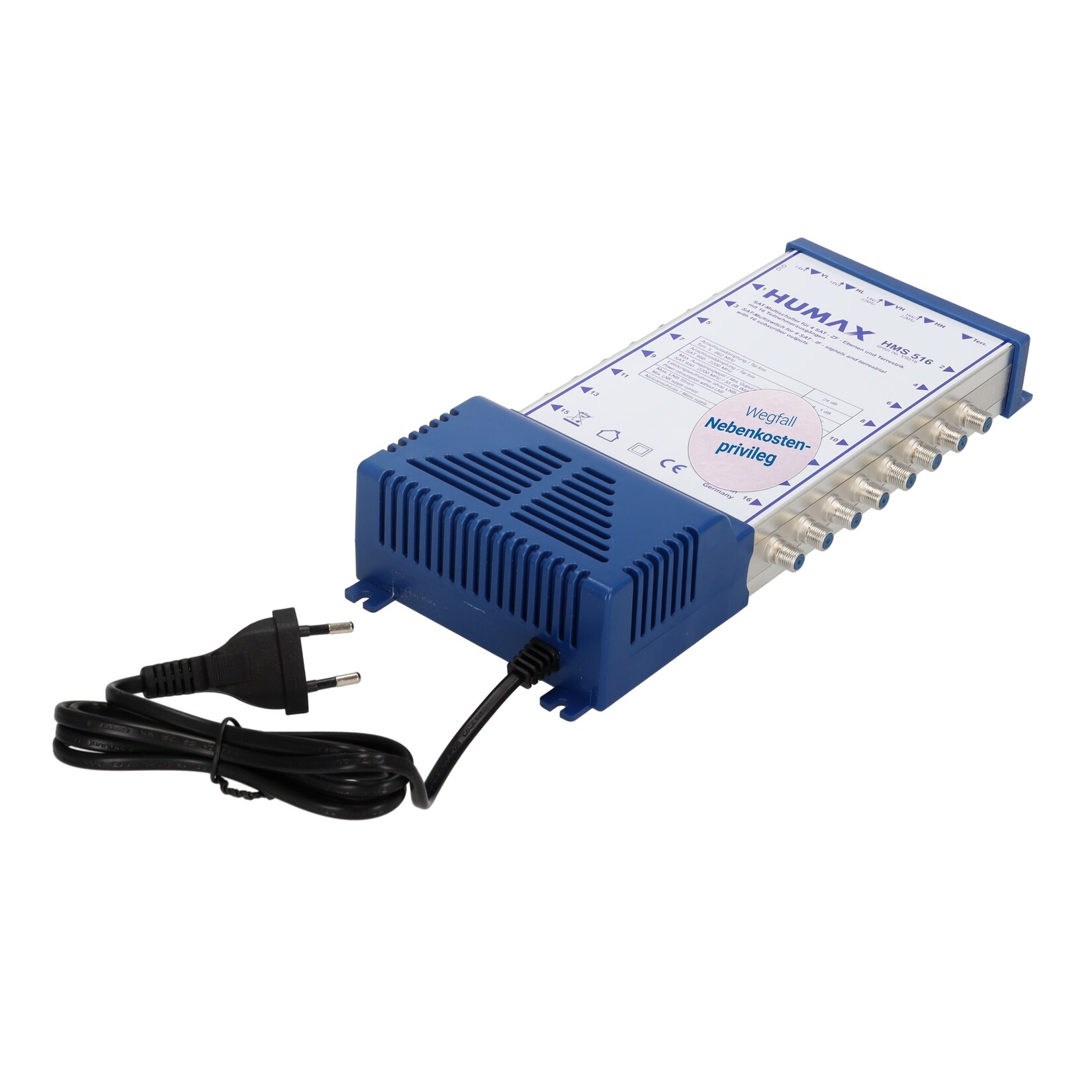 Humax Multischalter 16 Teilnehmer/TV, 5 Eingänge davon 1x terrestrisch | 04043745995169