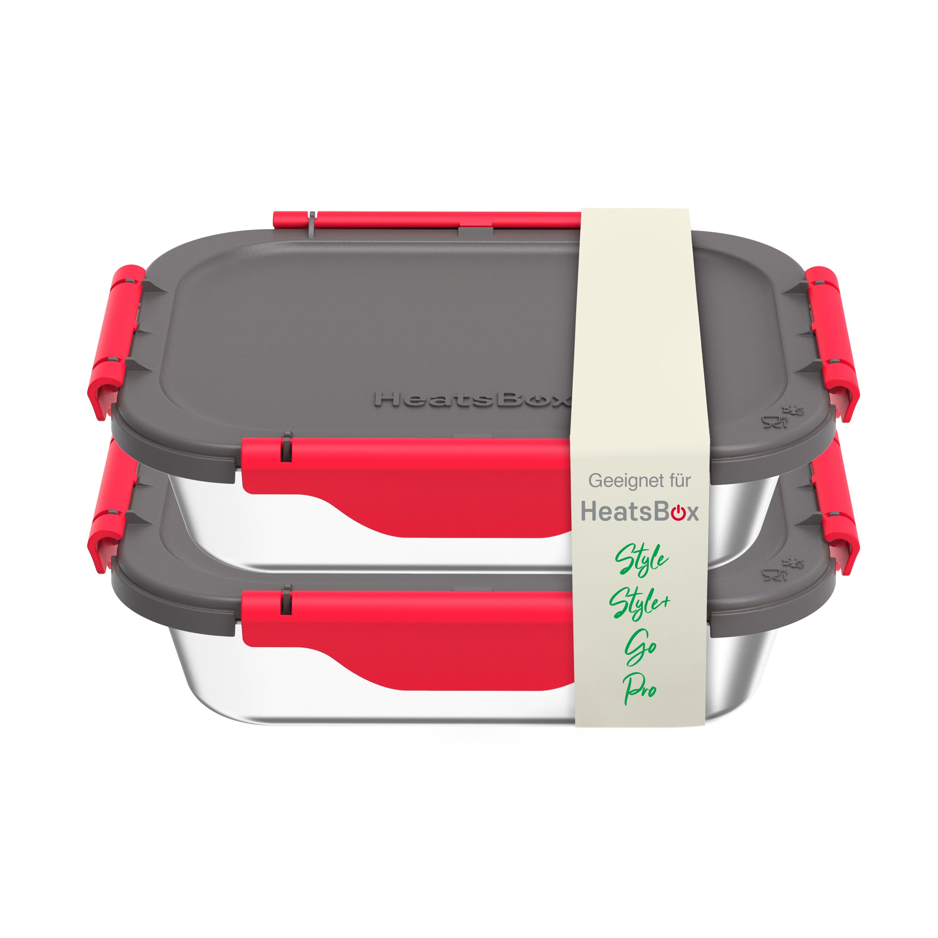 HeatsBox Innenschalen 2er-Set f&uuml;r HeatsBox Style/Style+/GO/PRO, 925ml - Bild 1