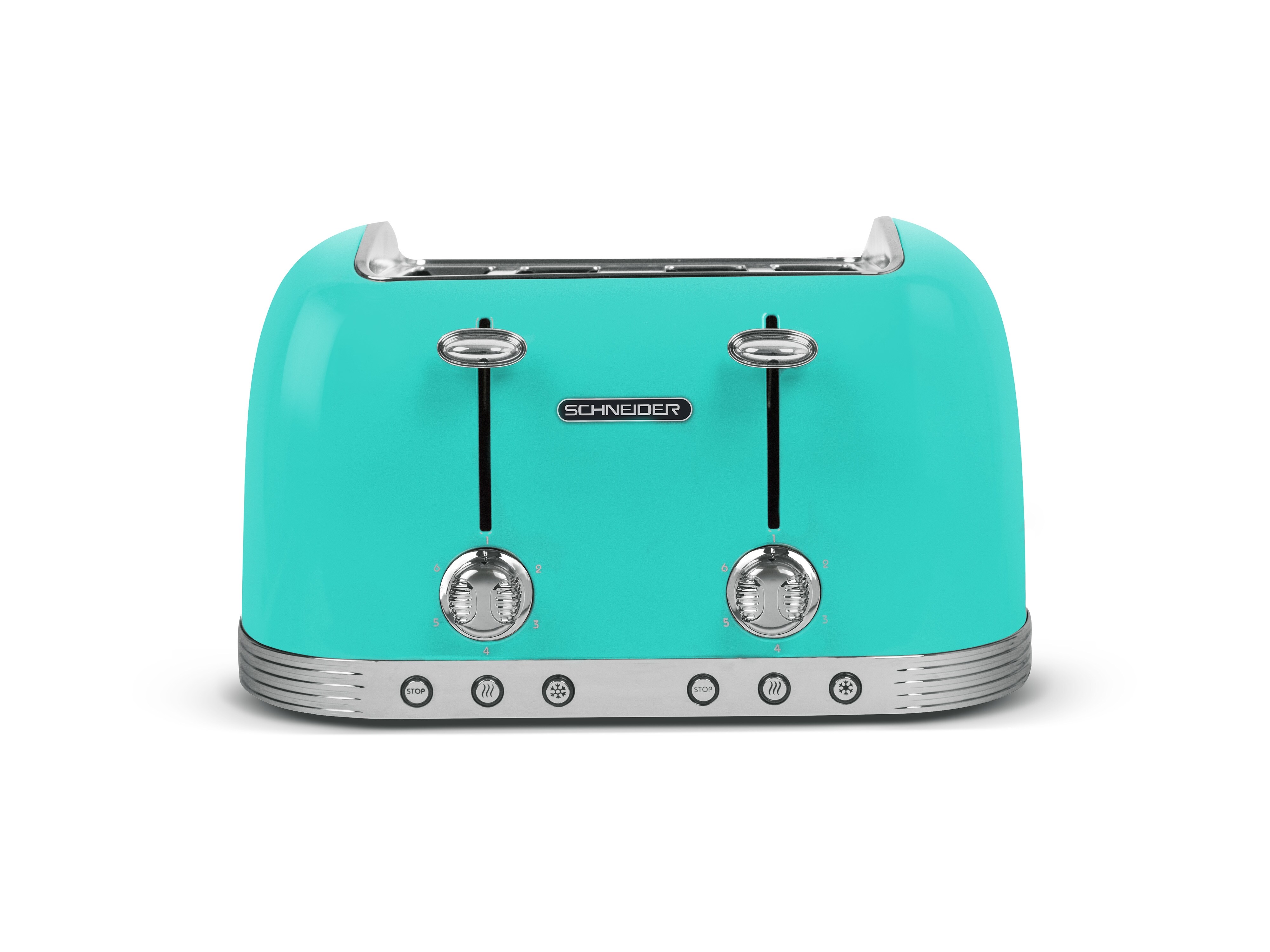 Schneider 4-Schlitz-Toaster SCTO4ACA vintage t&uuml;rkis - Bild 1