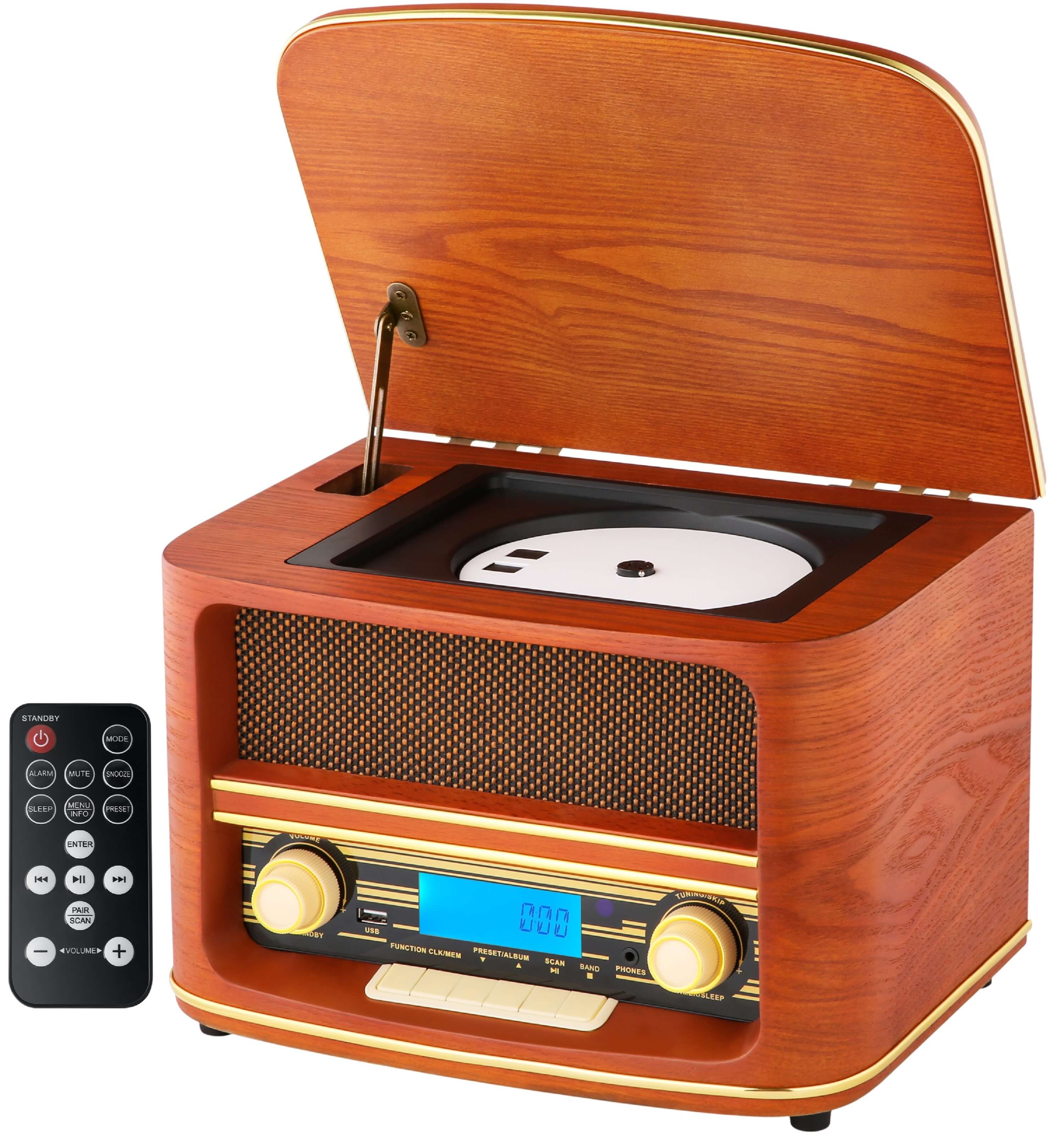 Cyberlux Retro Nostalgie Holz Radio CD/MP3 USB Player Nostalgieradio - Bild 1