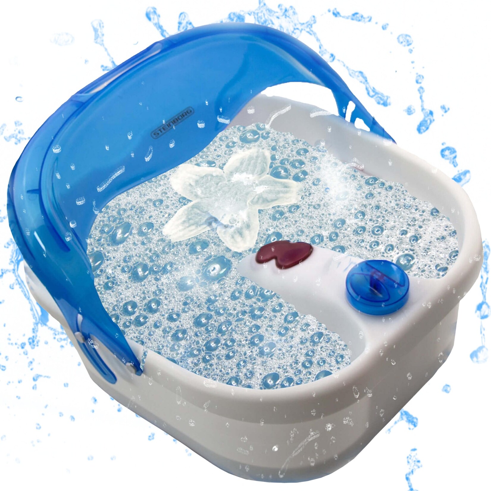 Steinborg Fußsprudelbad Massagefunktion Warmhaltefunktion 3 Stufen | 04260460590039