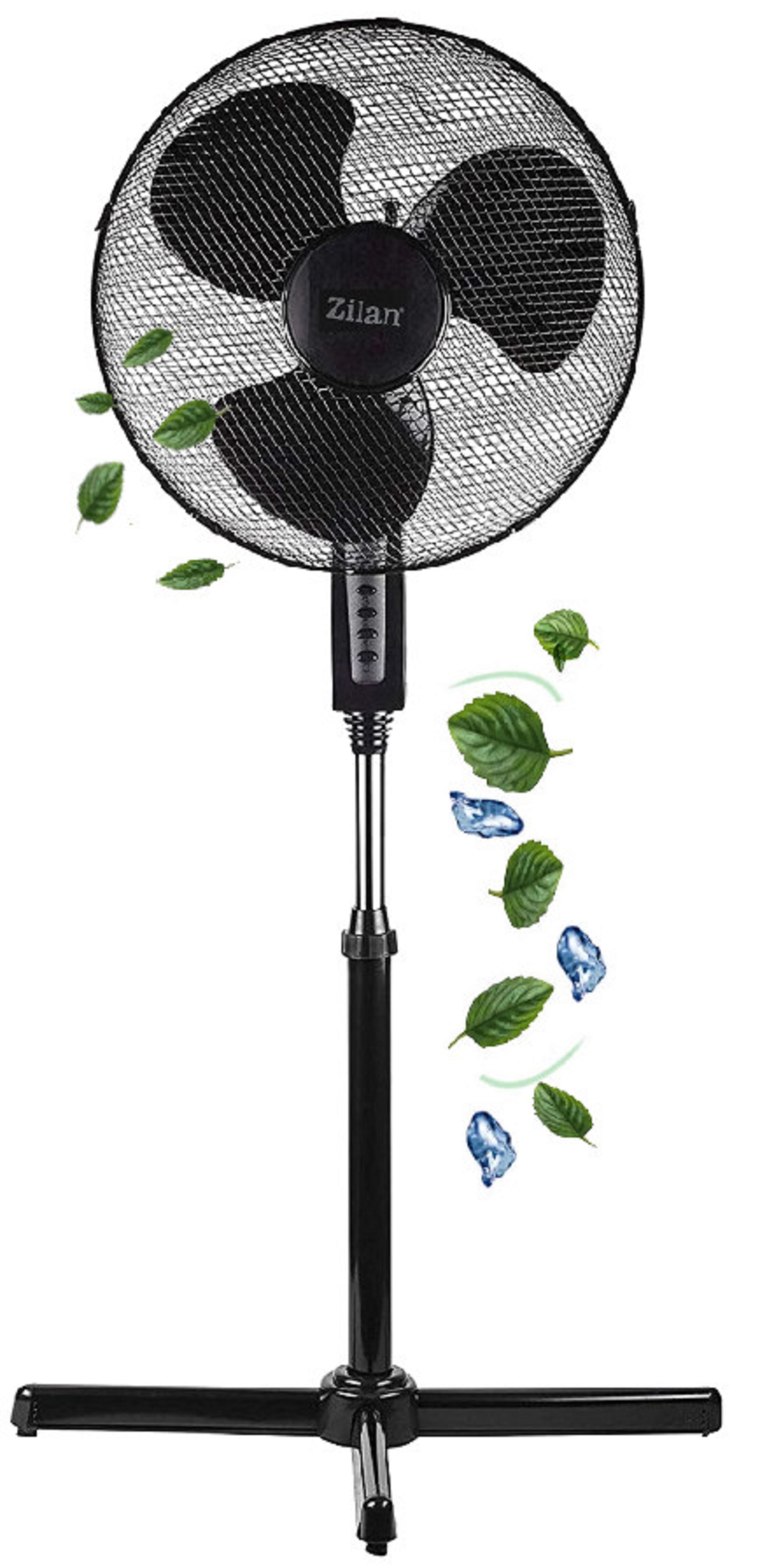 Zilan Standventilator Ventilator Luftk&uuml;hler Windmaschine &Oslash;41 cm 40W - Bild 1