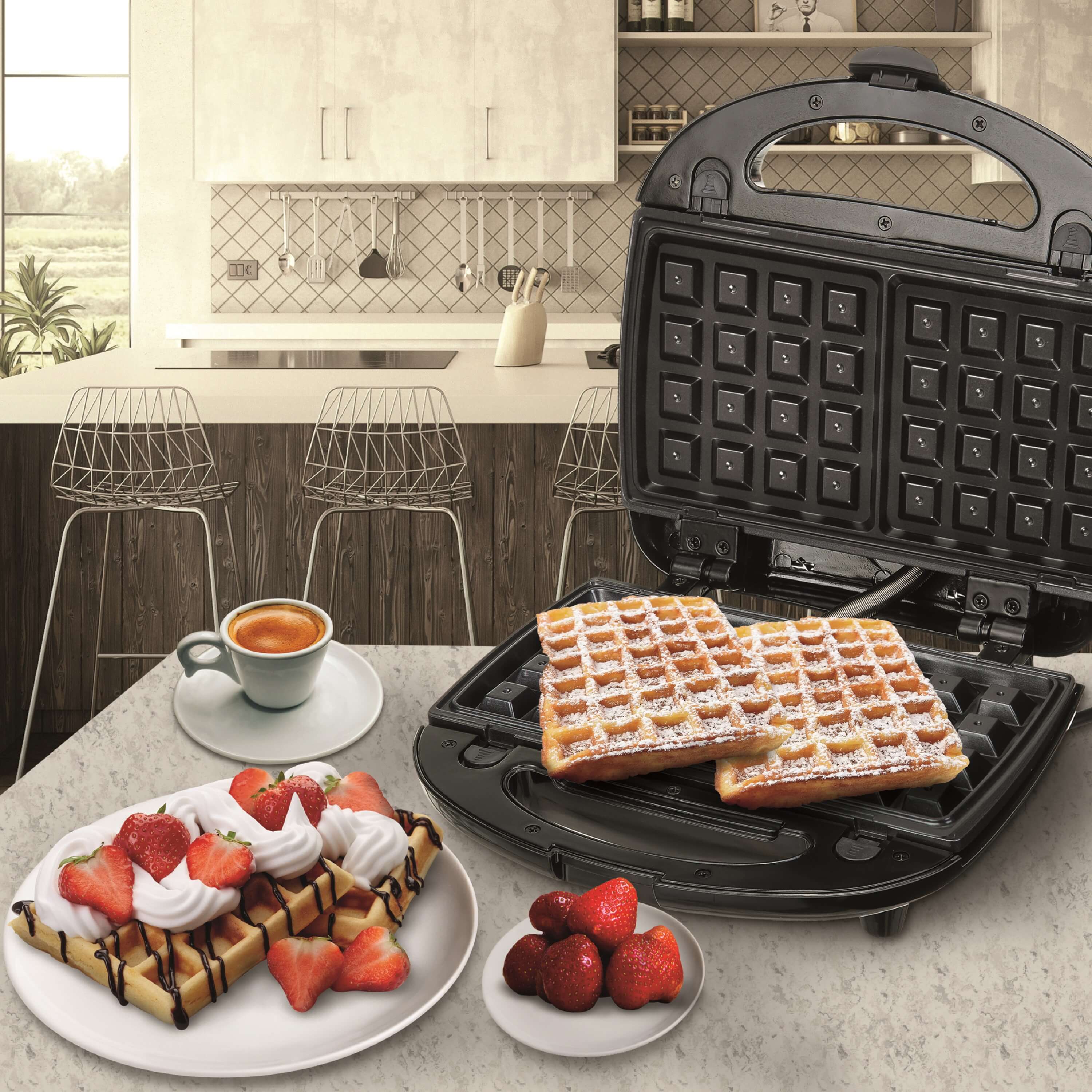 Zilan 5in1 Sandwichmaker Kontaktgrill Waffeleisen Zaubernuss 800W online kaufen bei Netto