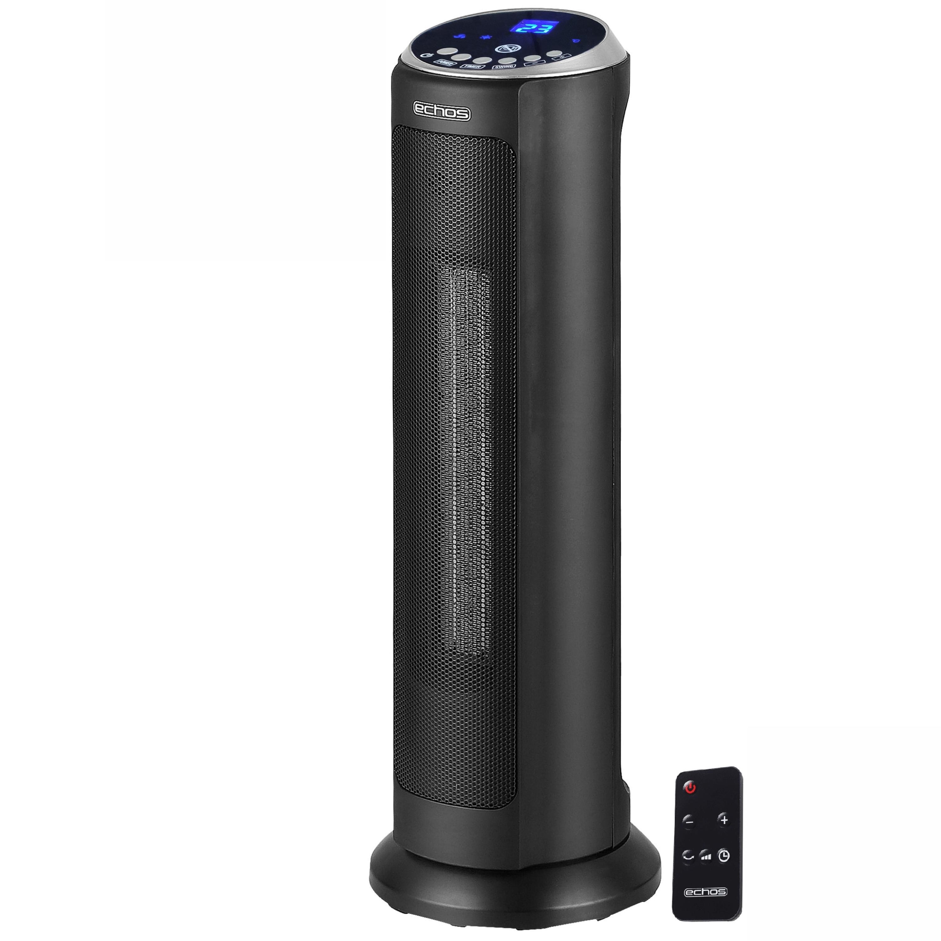 Echos Keramik Heizl&uuml;fter mit Fernbedienung Timer Oszillierend 2000W - Bild 1